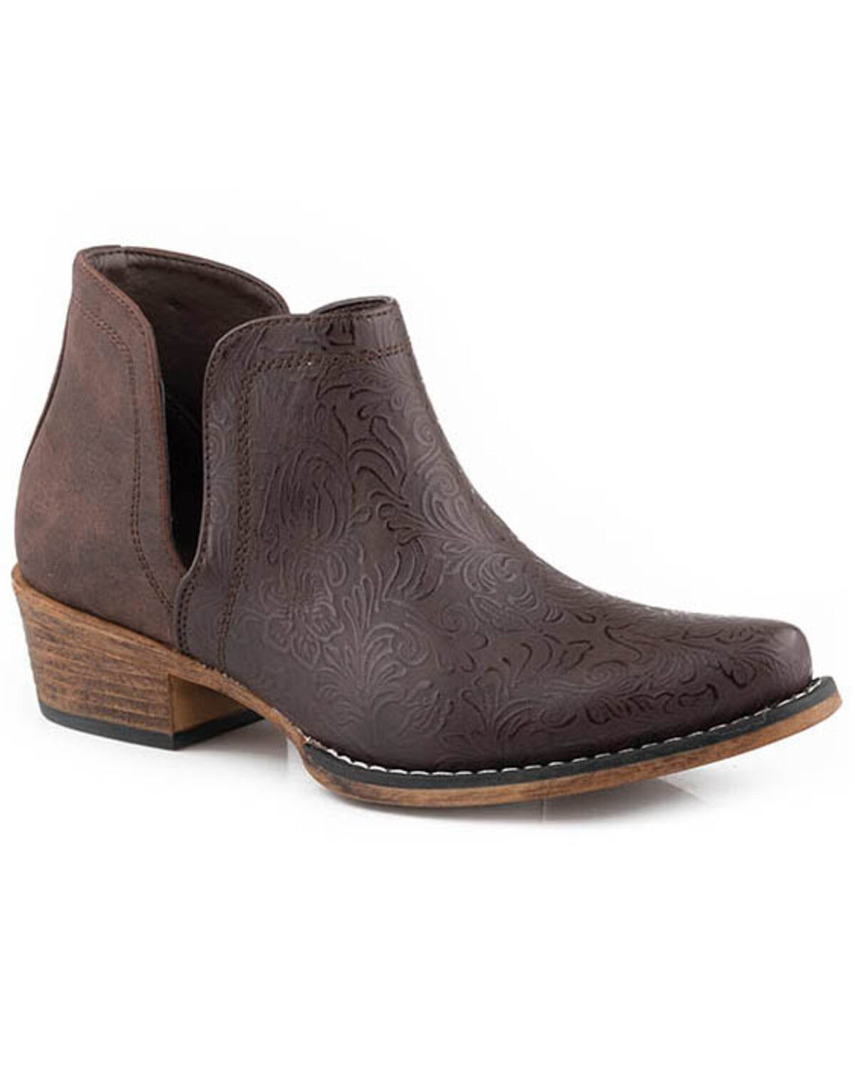 Women's Roper Ava Embossed Western Booties - Snip Toe
