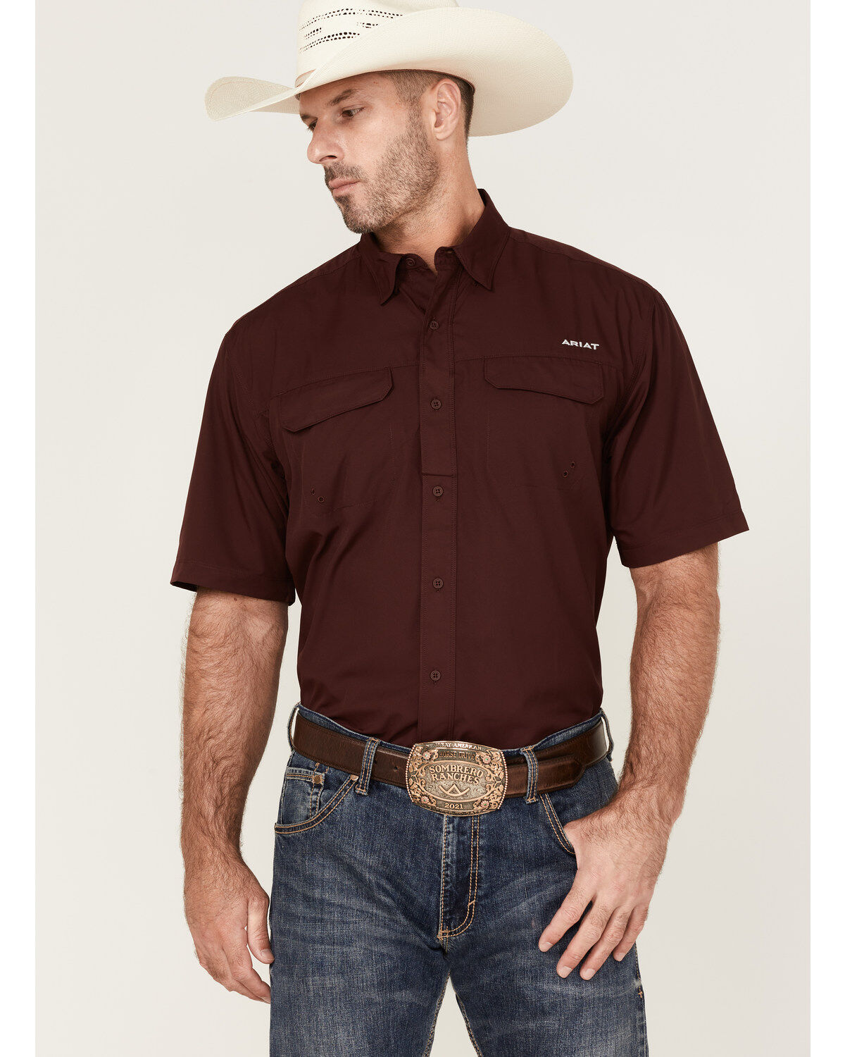 Men's Ariat VentTEK Outbound Short Sleeve Button Down Western Shirt
