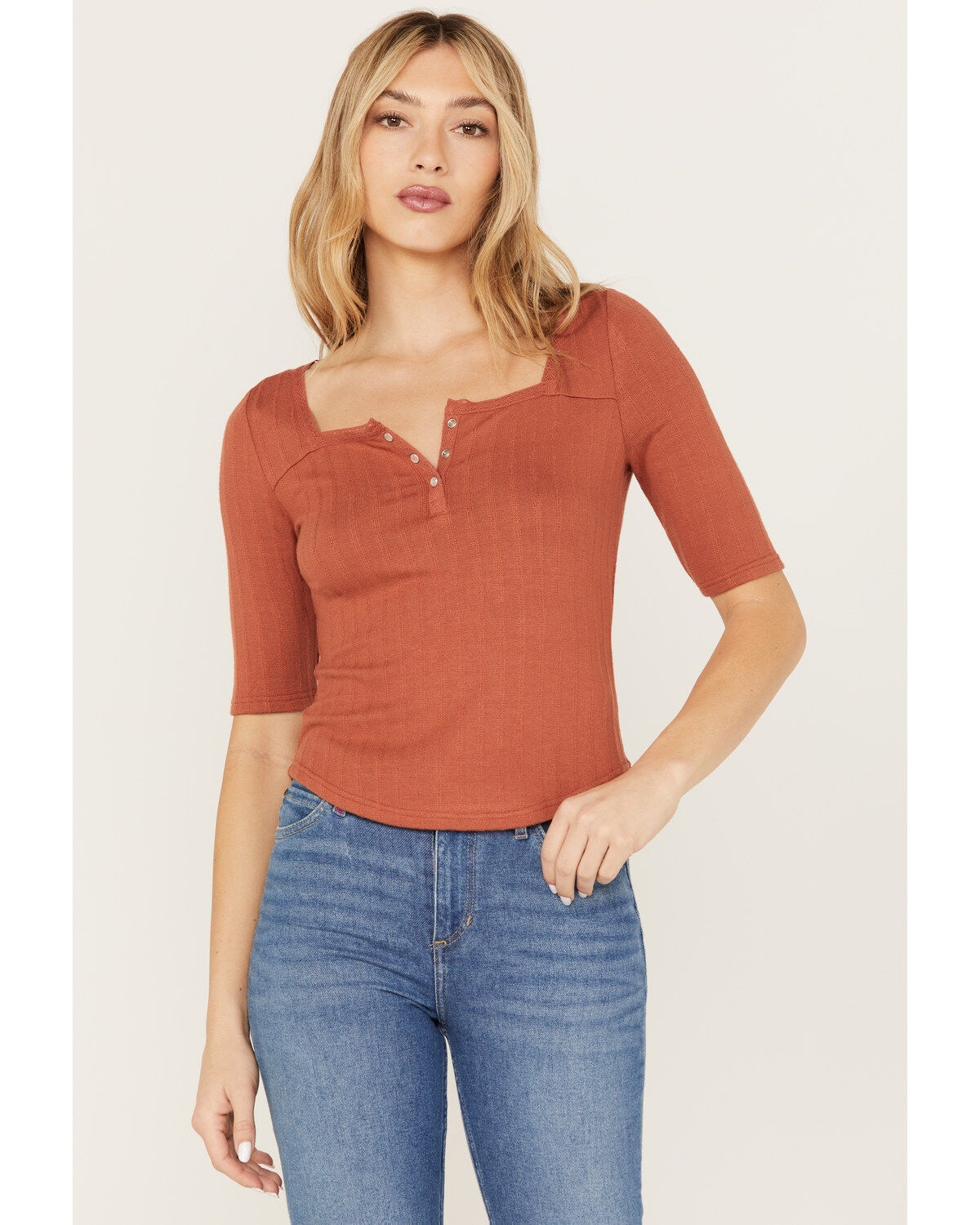 Women's Idyllwind Lucy Square Neck Henley Shirt
