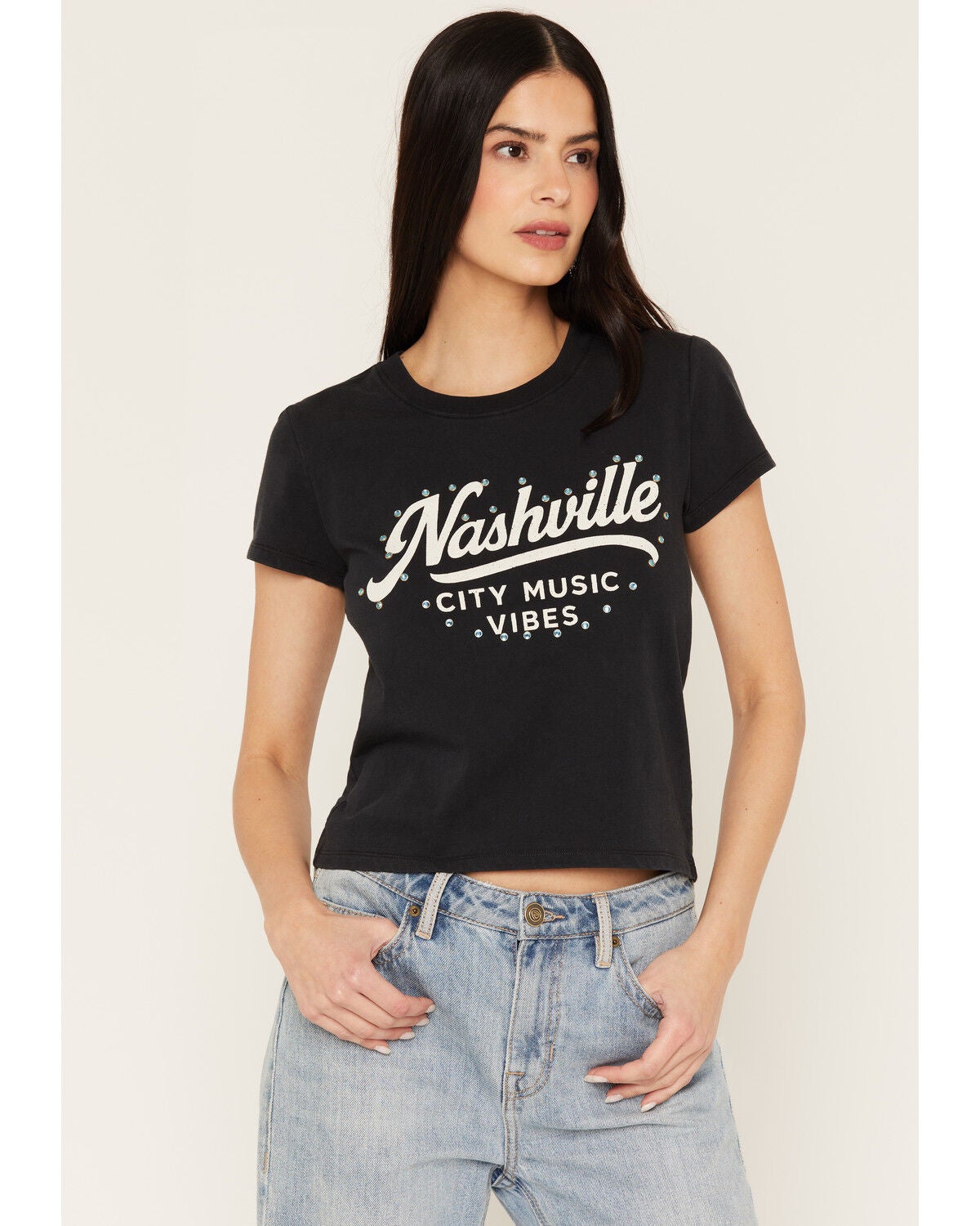 Women's Blue Life Nashville Music Short Sleeve Graphic Tee