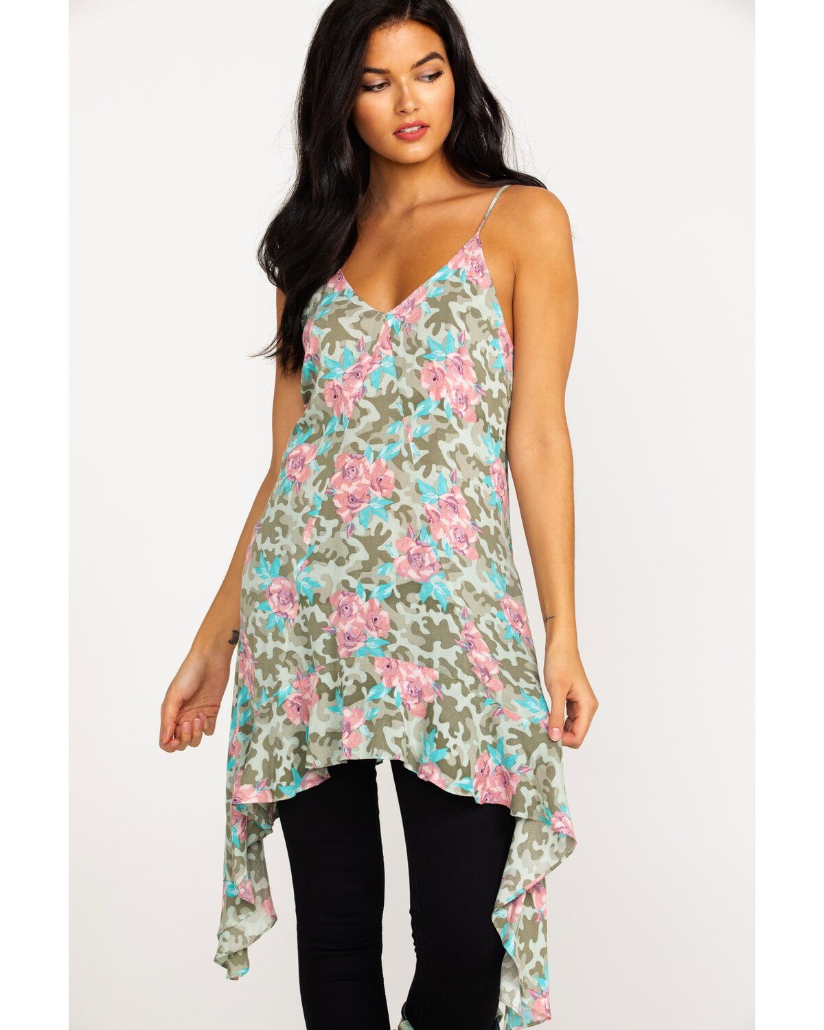 Women's Ariat Petal Floral Camo Print Tank
