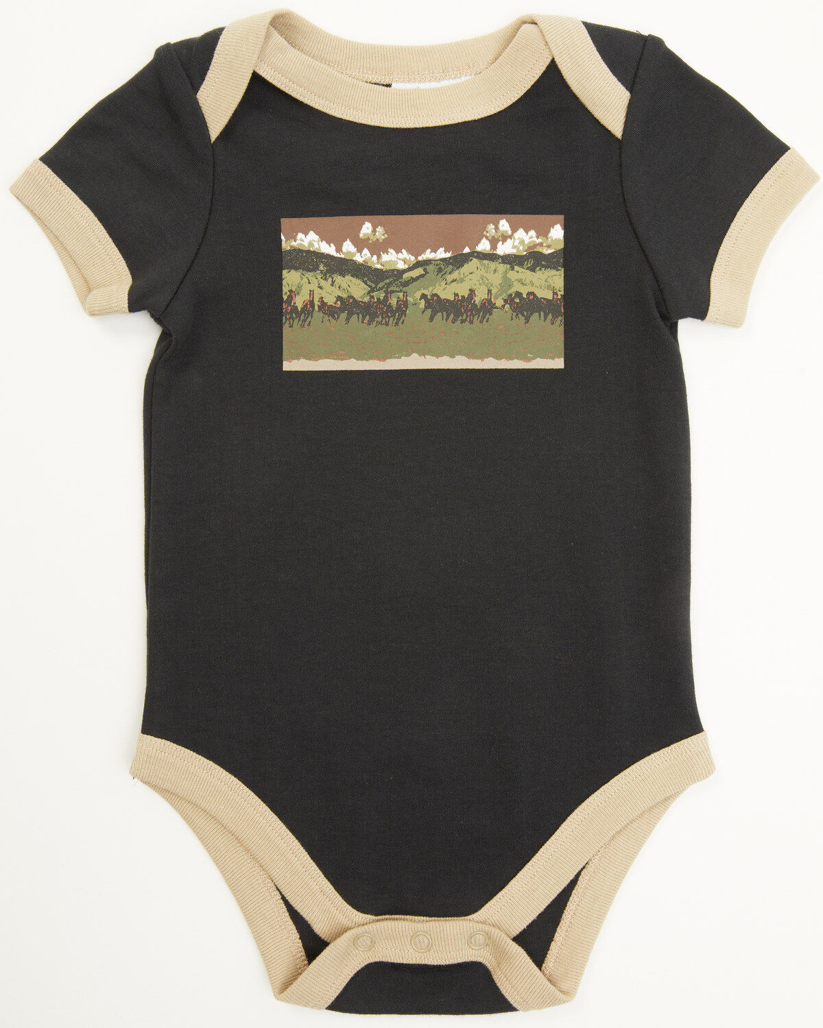 Boys' Cody James Infant 2-Piece Western Horses Onesie and Coveralls Sl