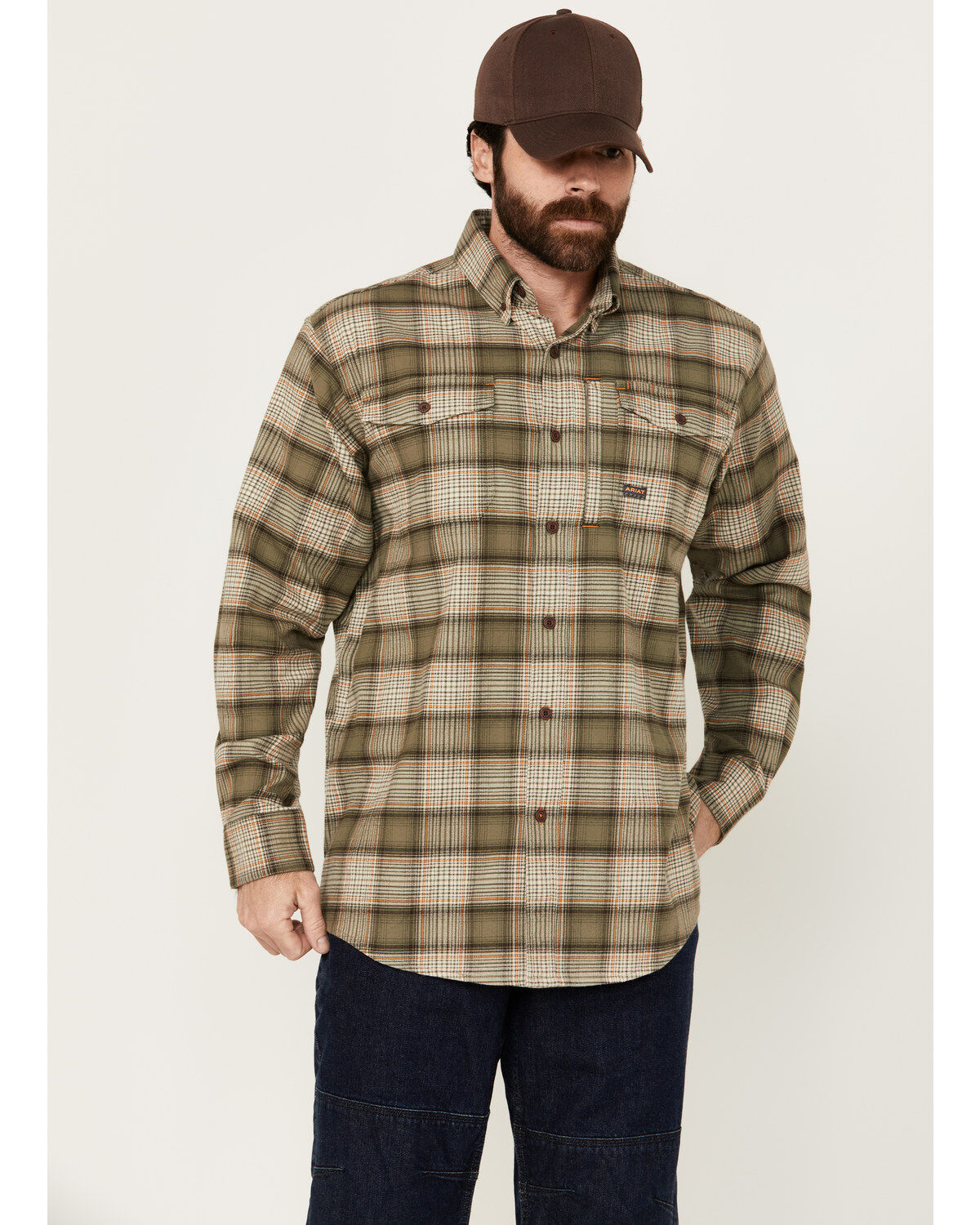 Men's Ariat Rebar DuraStretch Long Sleeve Button-Down Work Shirt