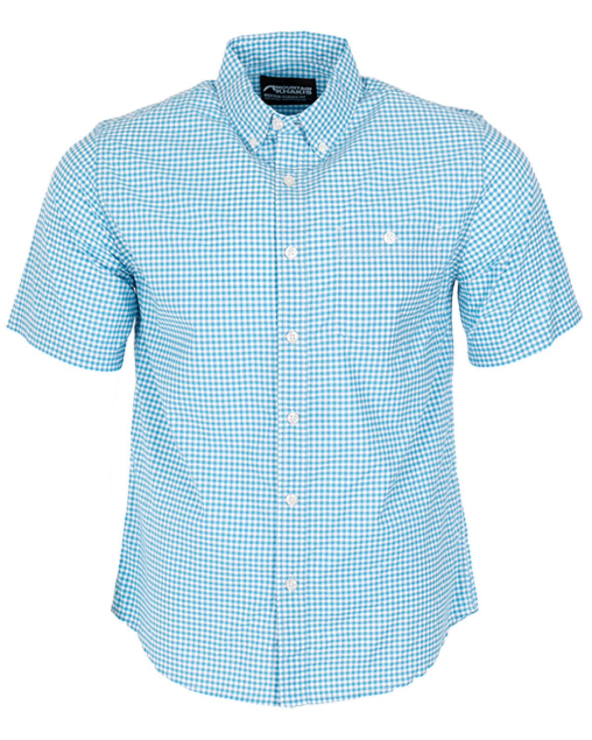 Men's Mountain Khakis Glacier Plaid Print Short Sleeve Button-Down Shi