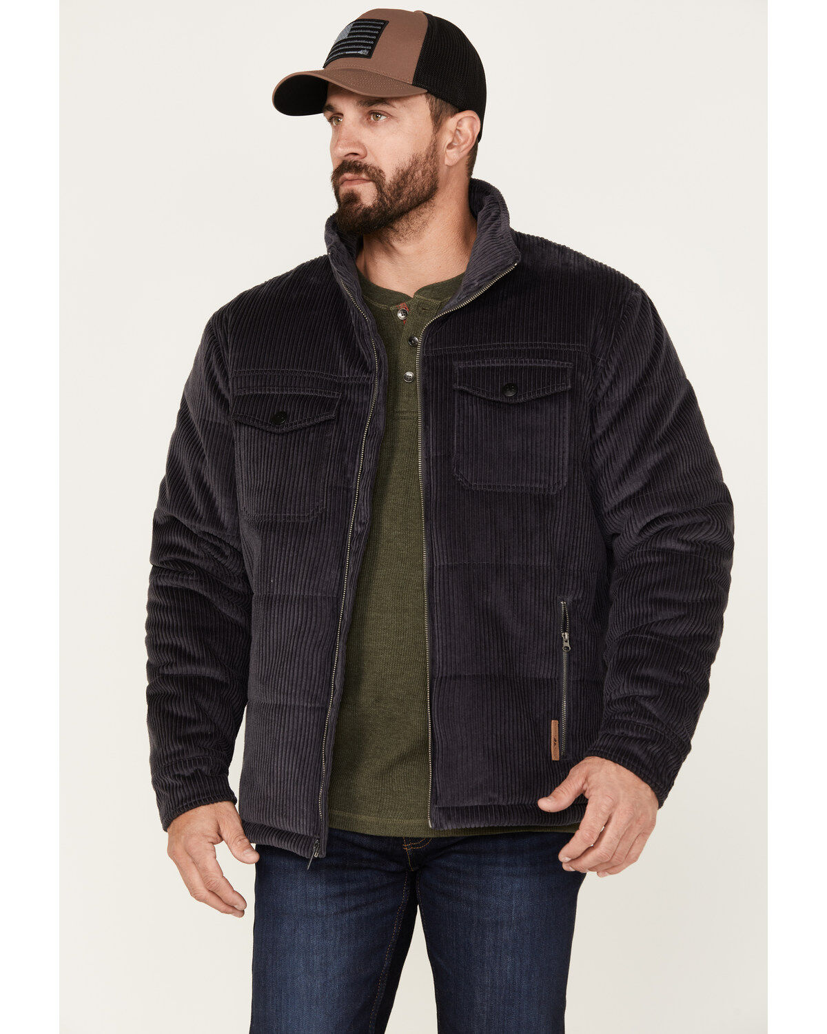 Men's Powder River Outfitters Corduroy Solid Puffer Jacket