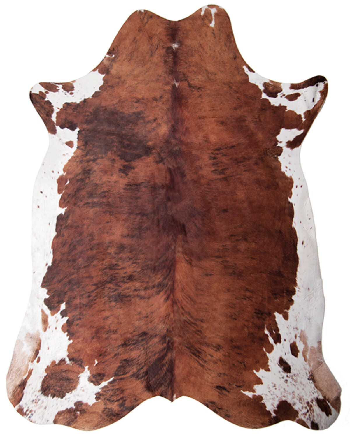Carstens Home Small Faux Cowhide White Belly Rug