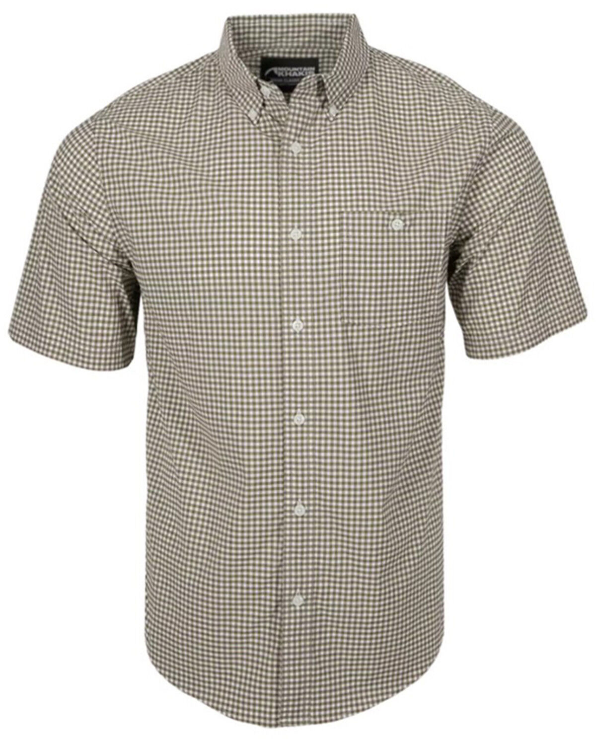 Men's Mountain Khakis Glacier Plaid Print Short Sleeve Button-Down Shi
