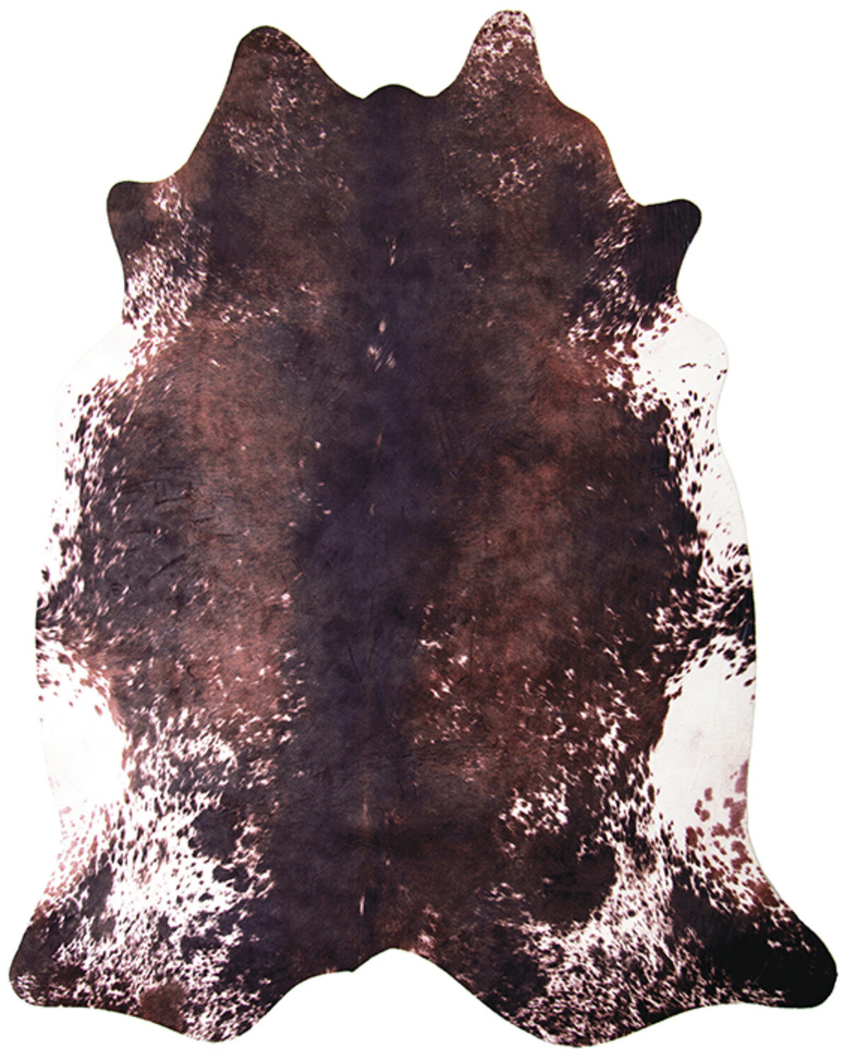 Carstens Home Small Faux Cowhide Tri-color Rug