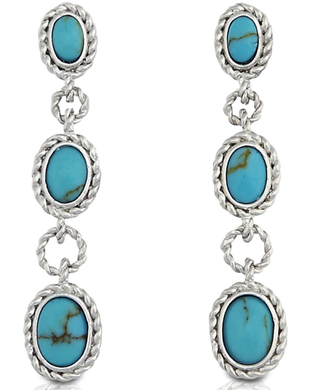 Women's Kelly Herd Turquoise Cabochon Drop Earrings