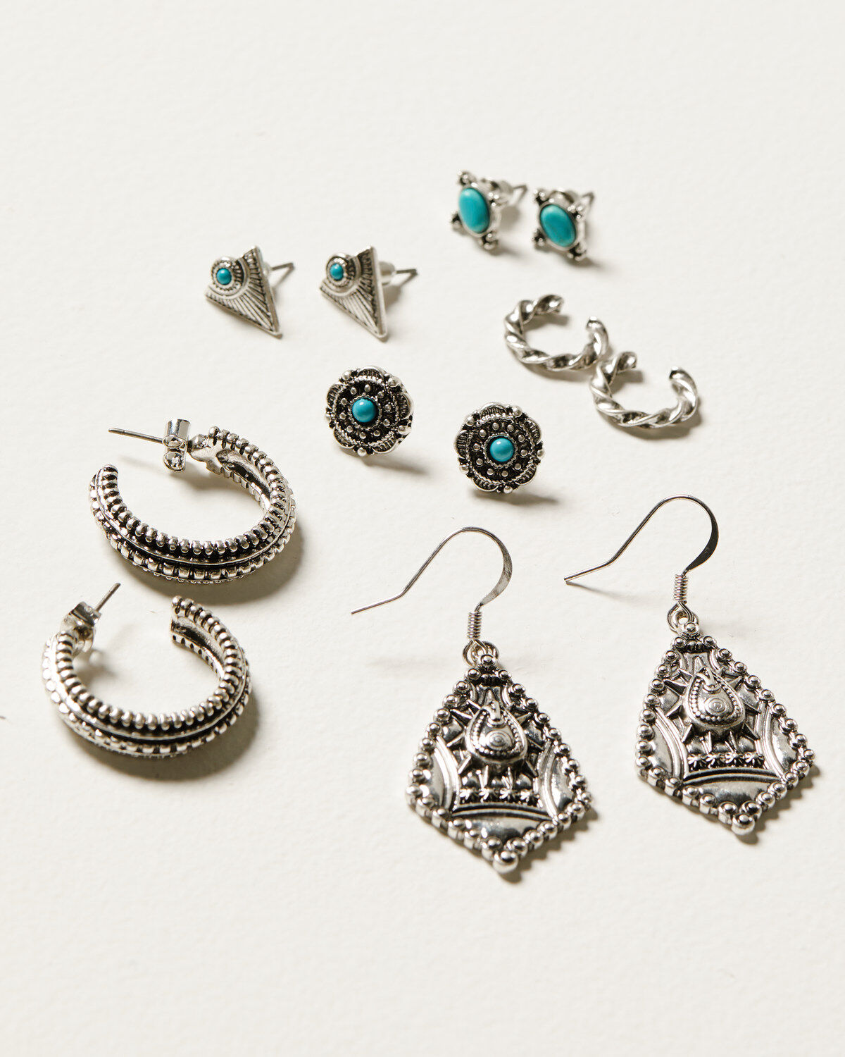 Women's Silver Idyllwind Boaz 6-Piece Earrings Set