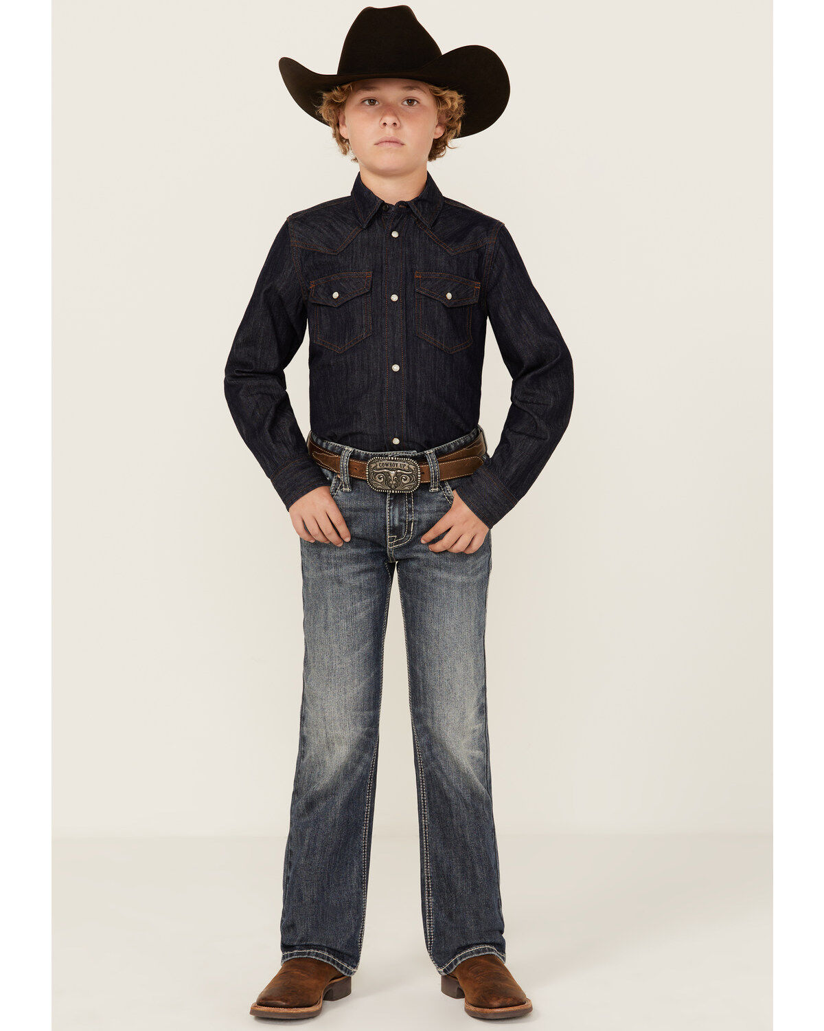 Boys' Rock & Roll Denim Bootcut Stretch Denim Jeans