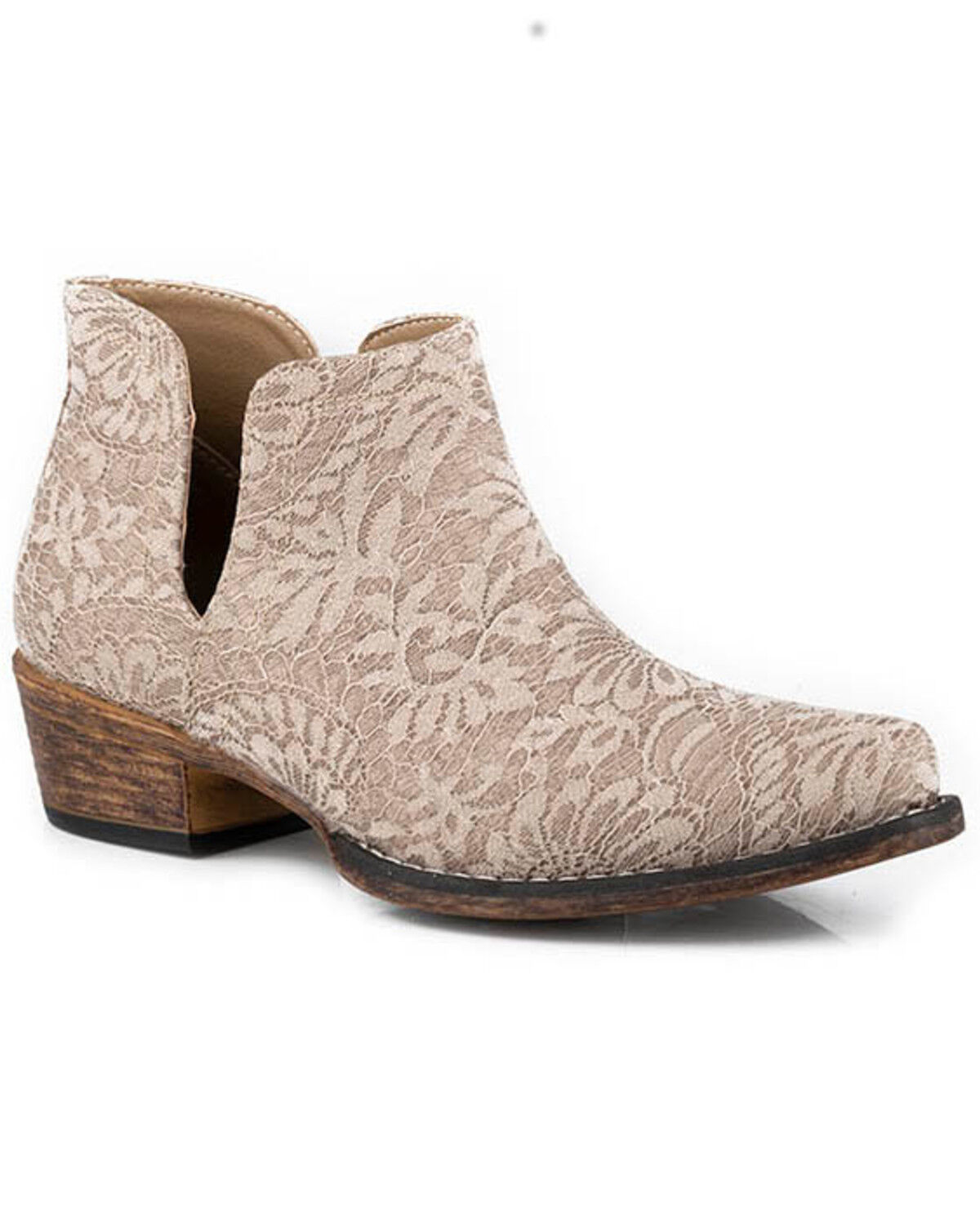 Women's Roper Ava Lace Western Booties - Snip Toe