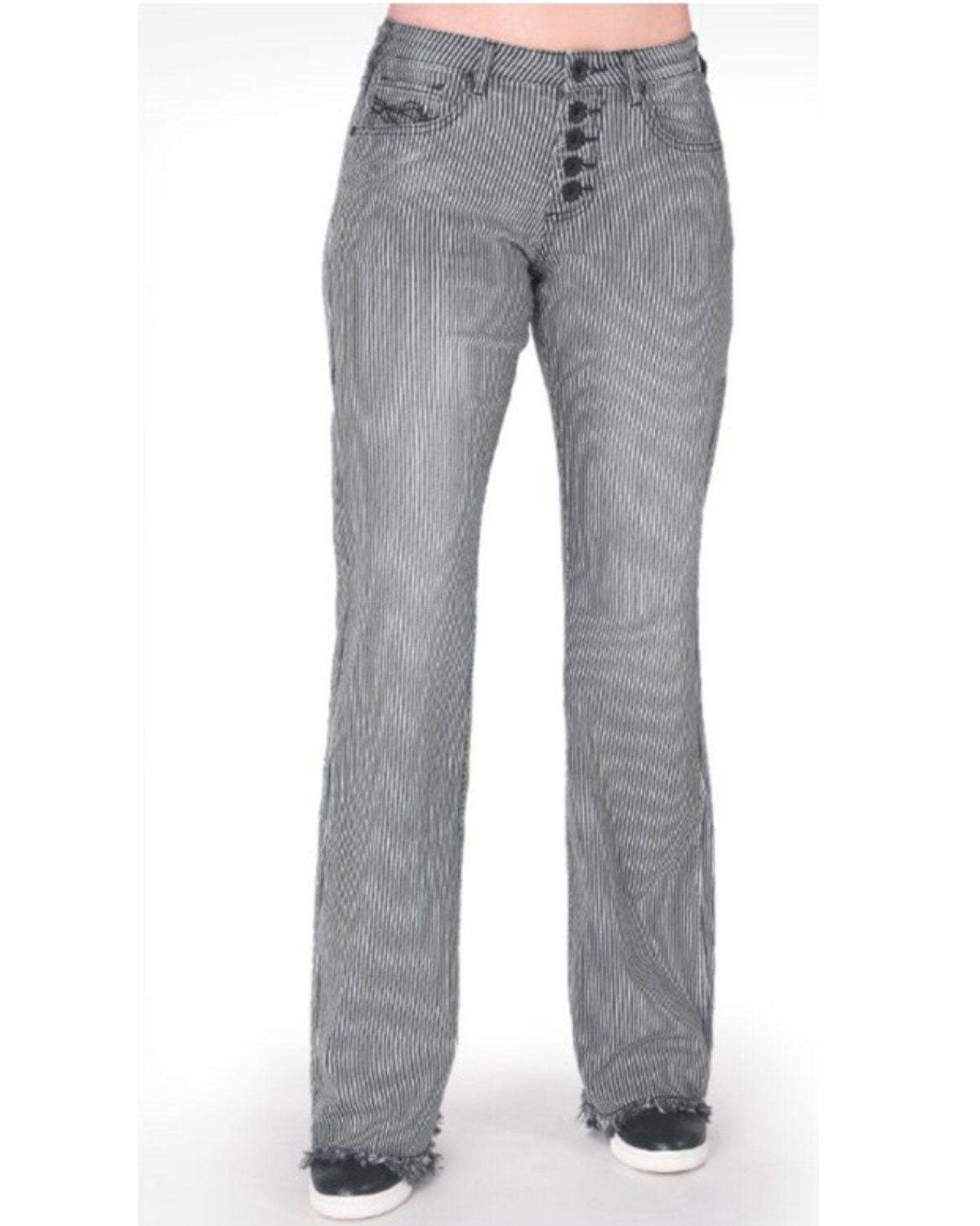 Women's Cowgirl Tuff Straight Up Stripe Trouser