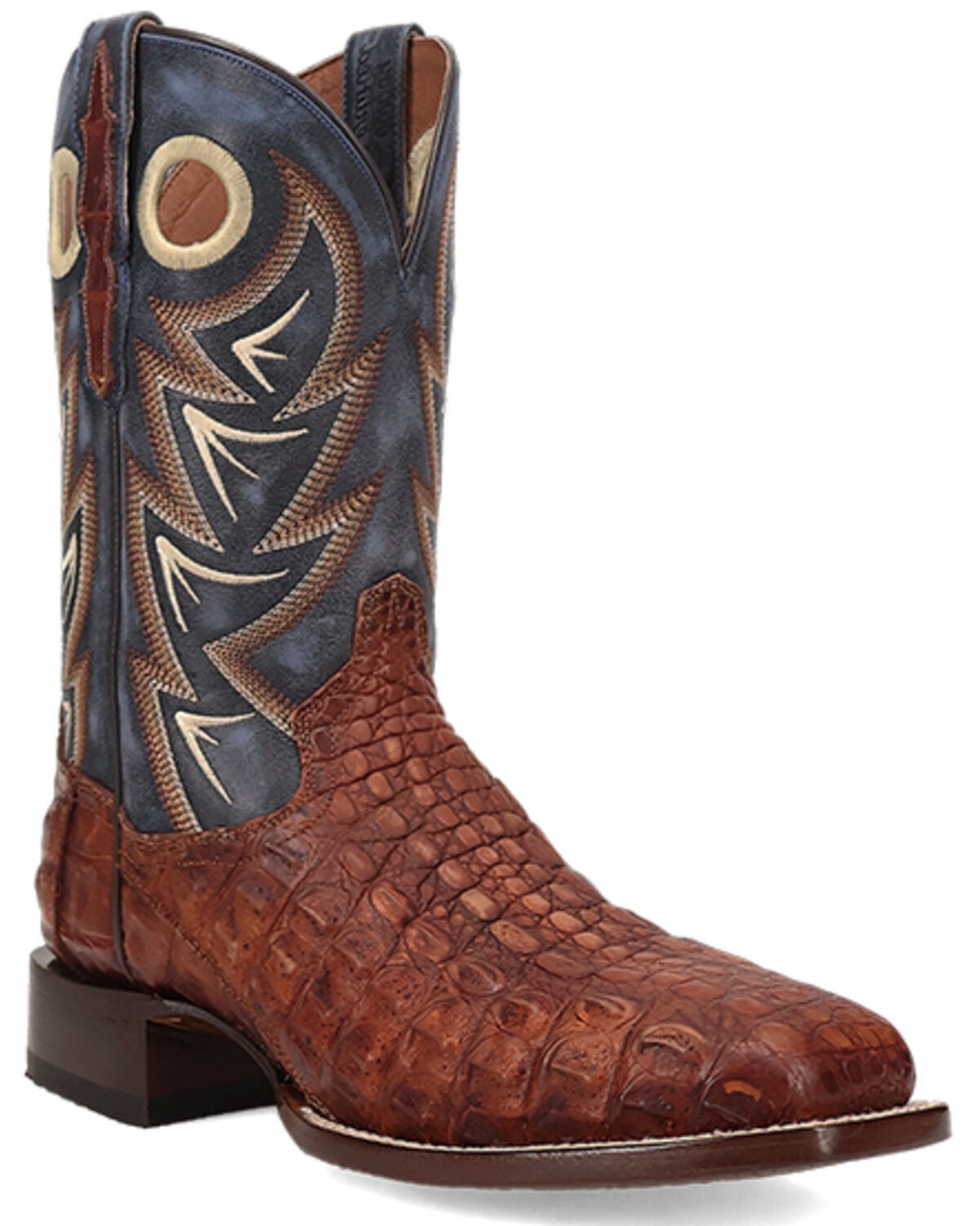 Men's Dan Post Marsh Exotic Caiman Western Boots - Broad Square Toe
