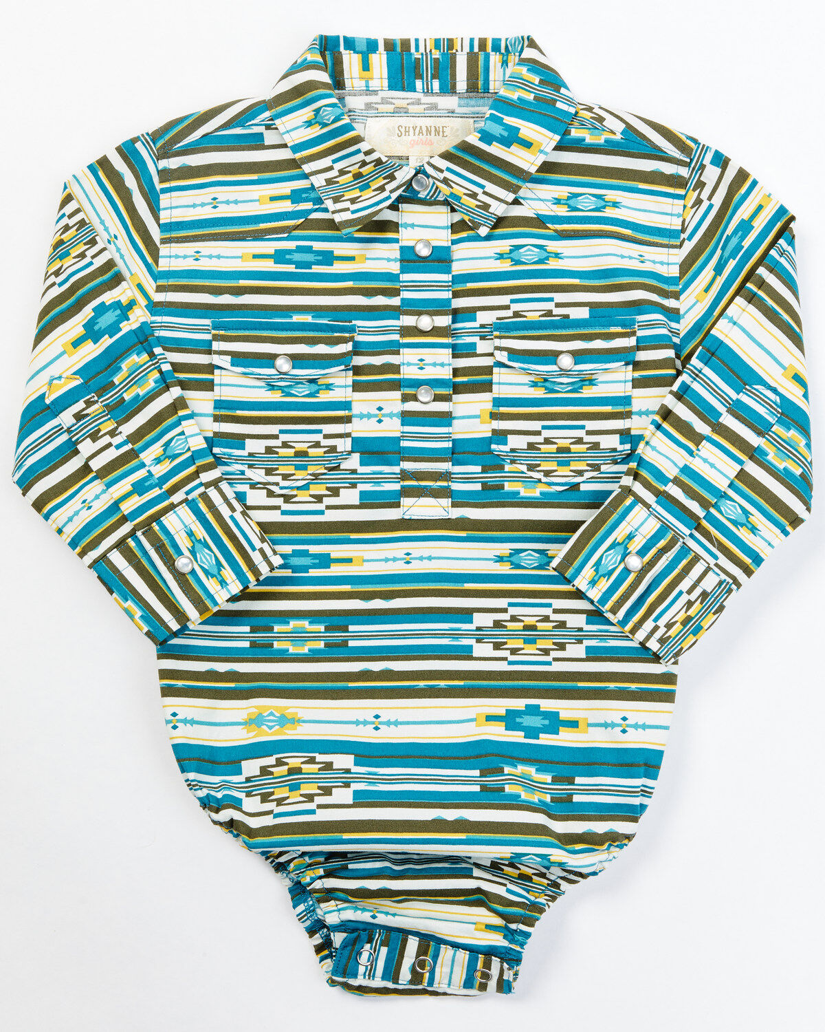 Girls' Shyanne Infant Southwestern Long Sleeve Onesie