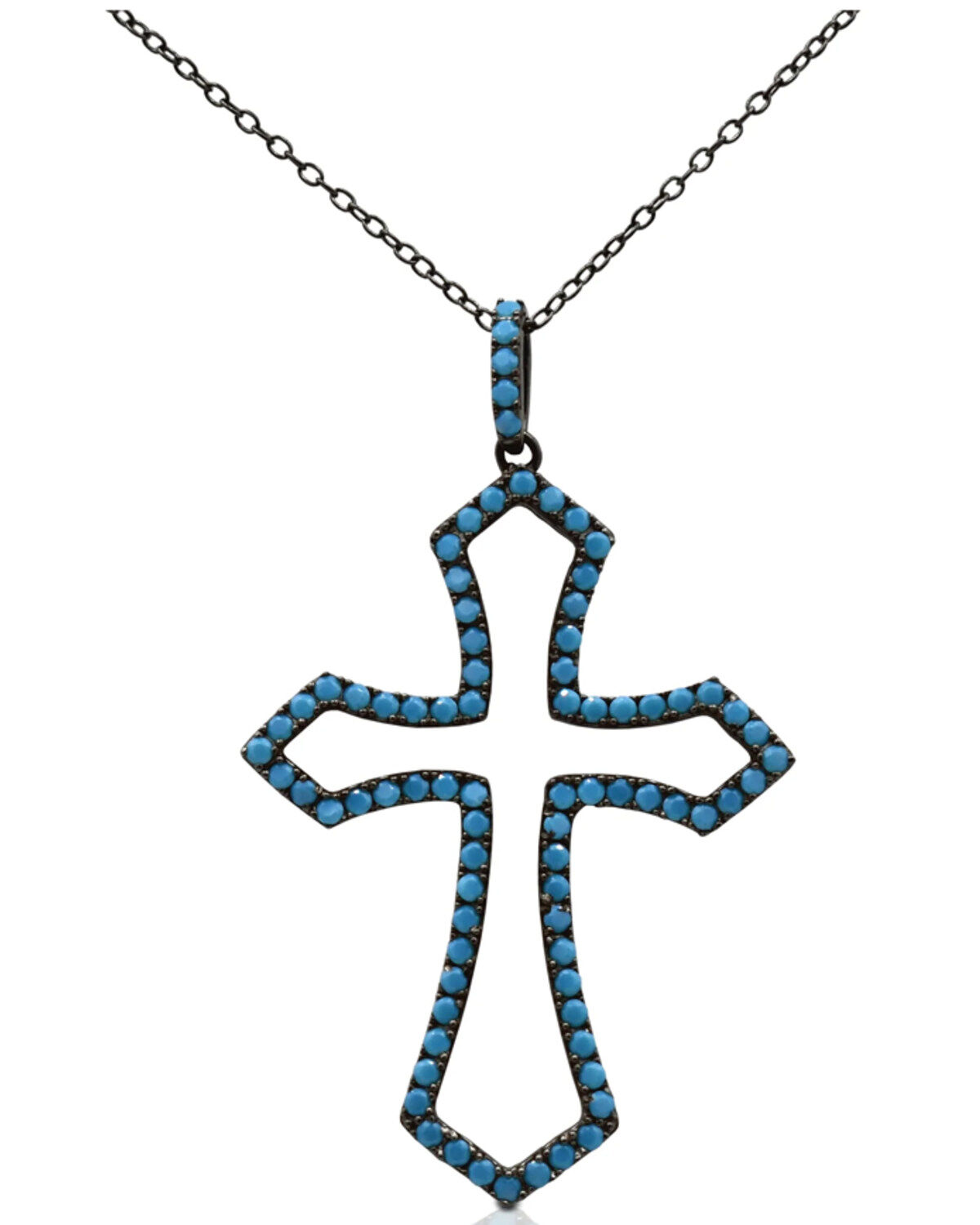 Women's Kelly Herd Turquoise Stone Silhouette Pendant Necklace