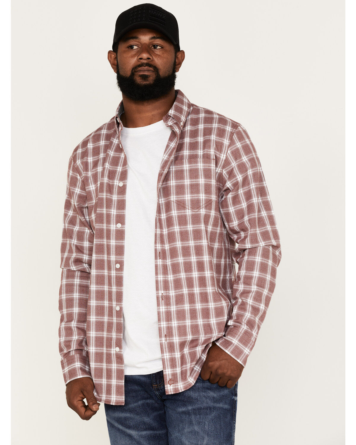Men's Cody James Montana Plaid Print Long Sleeve Button Down Shirt