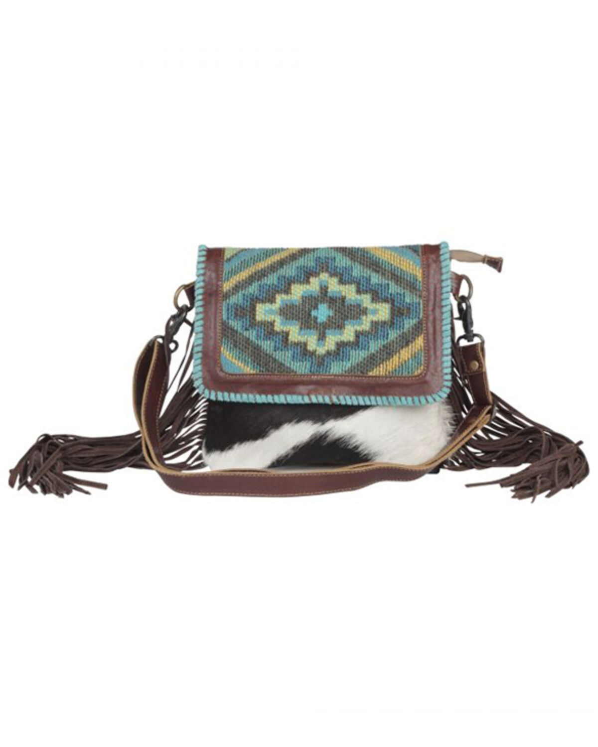 Women's Myra Bag Wild West Boho Hair-On Hide Crossbody Bag