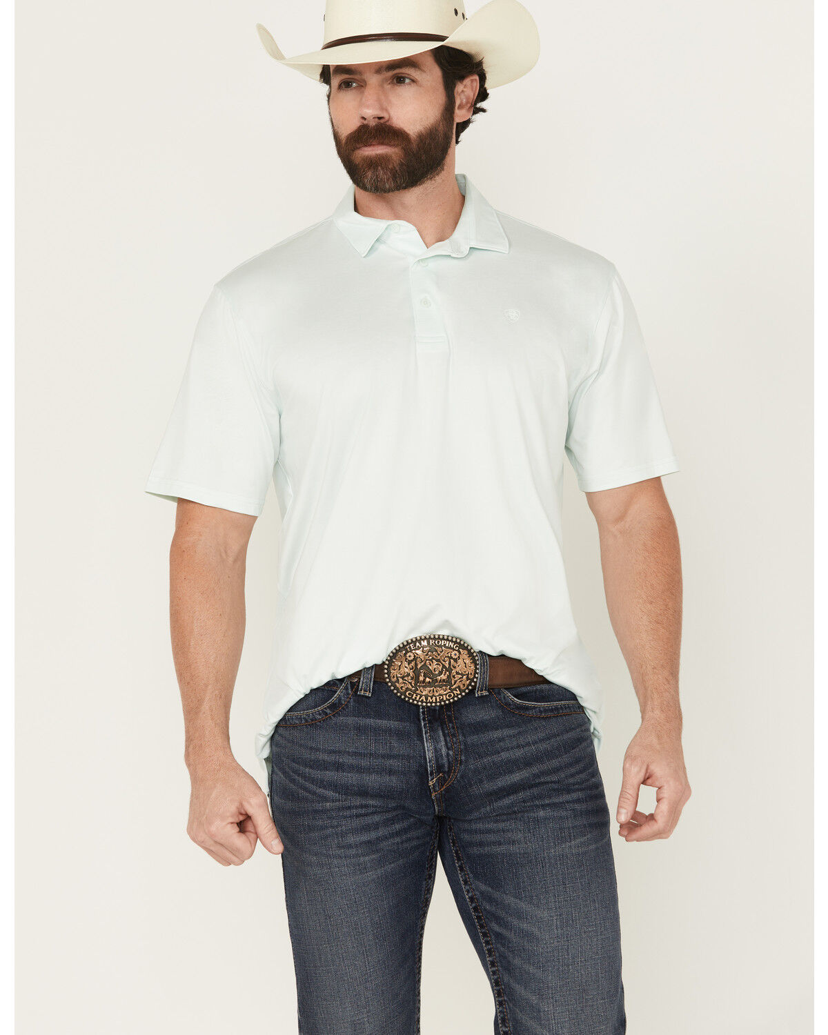 Men's Ariat Charger 2.0 Short Sleeve Button-Down Performance Polo