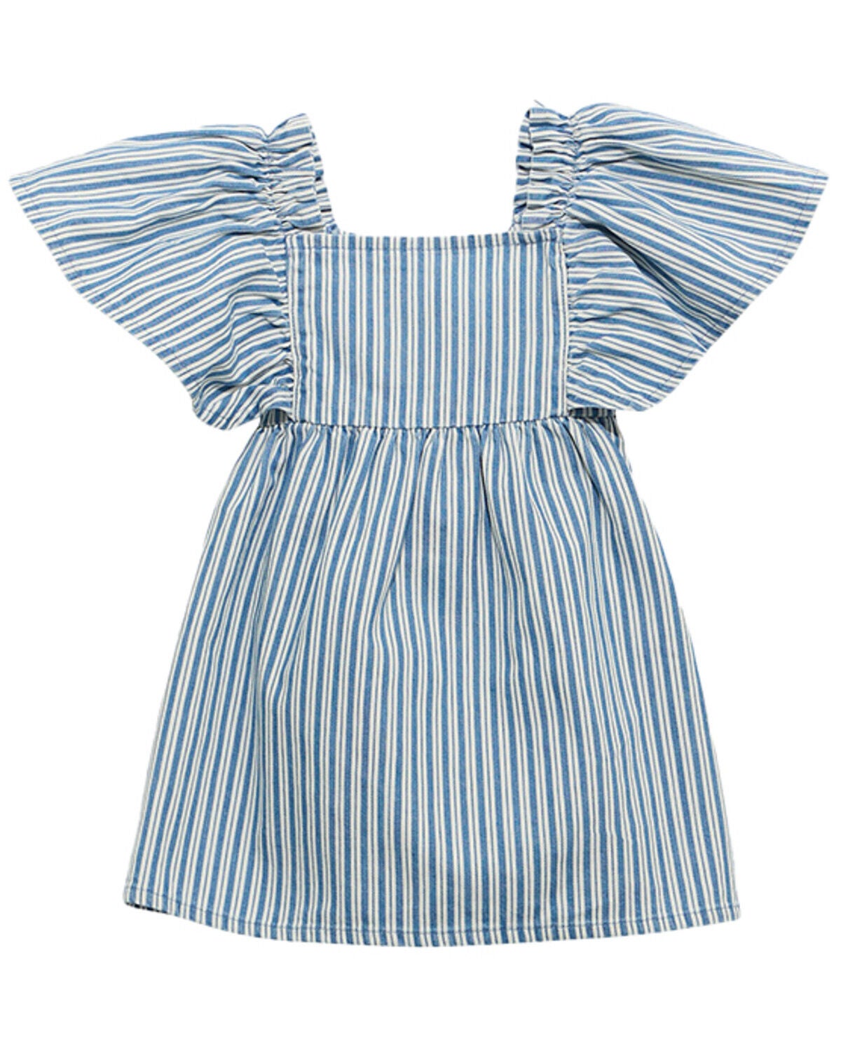 Girls' Wrangler Toddler Striped Short Sleeve Denim Dress
