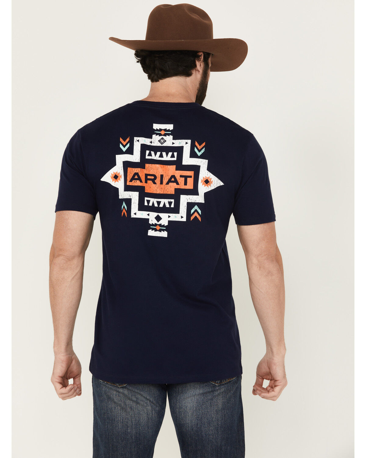 Men's Ariat Southwestern Pocket Short Sleeve Graphic T-Shirt