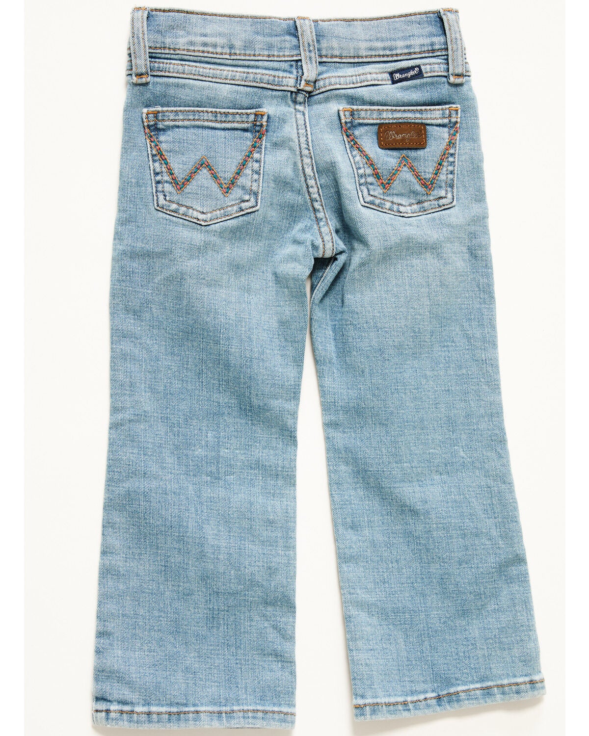 Girls' Wrangler Toddler Kelsey Light Wash Bootcut Stretch Denim Jeans