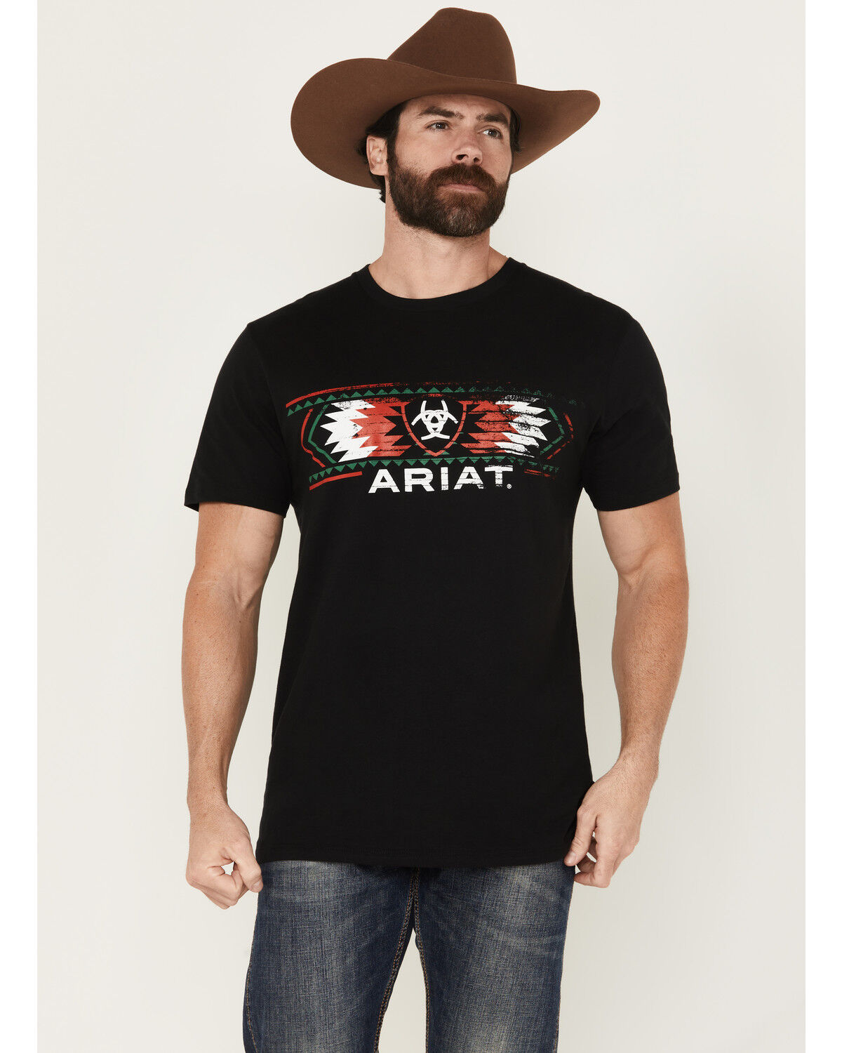 Men's Ariat Southwest Mexico Logo Short Sleeve Graphic T-Shirt