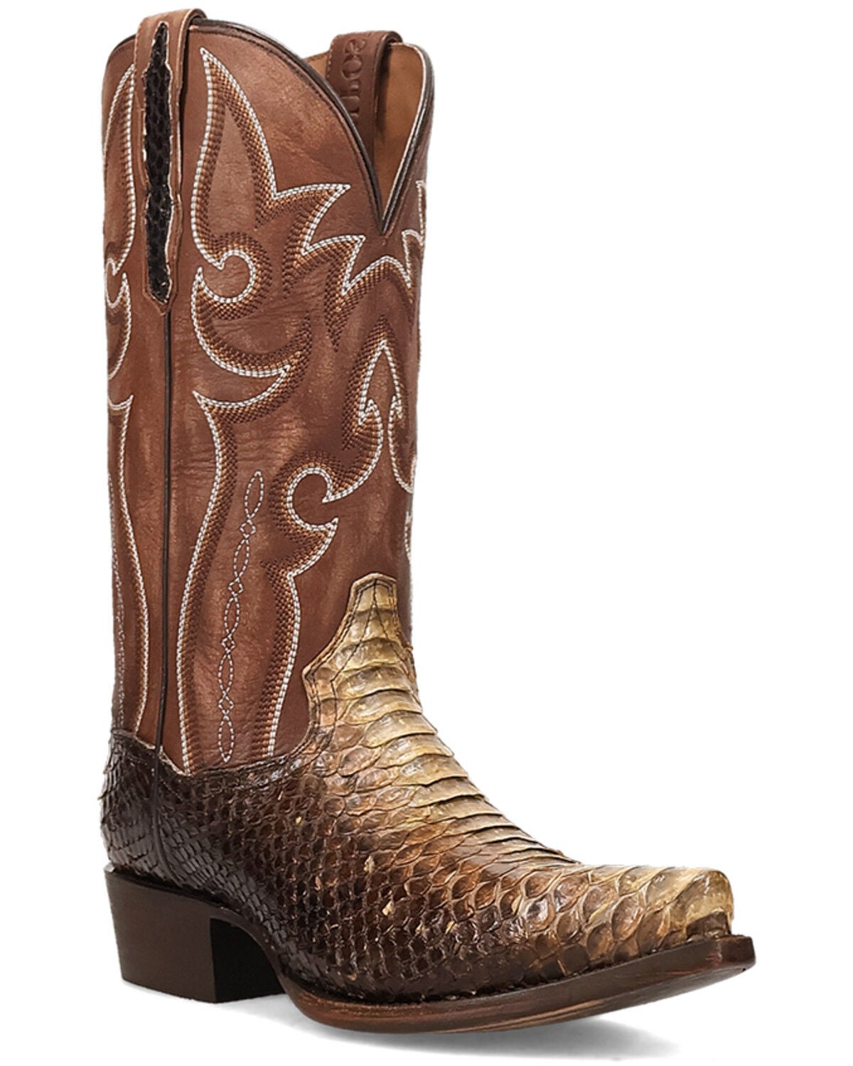 Men's Dan Post Exotic Python Stryker Western Boots - Snip Toe