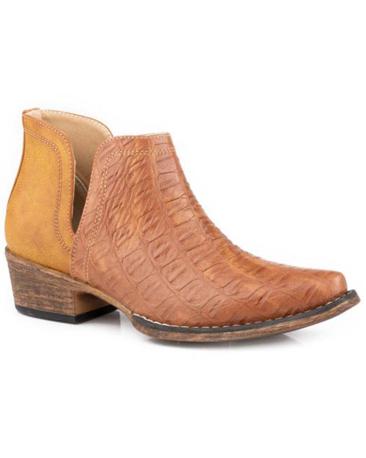 Women's Roper Ava Caiman Printed Western Booties - Snip Toe
