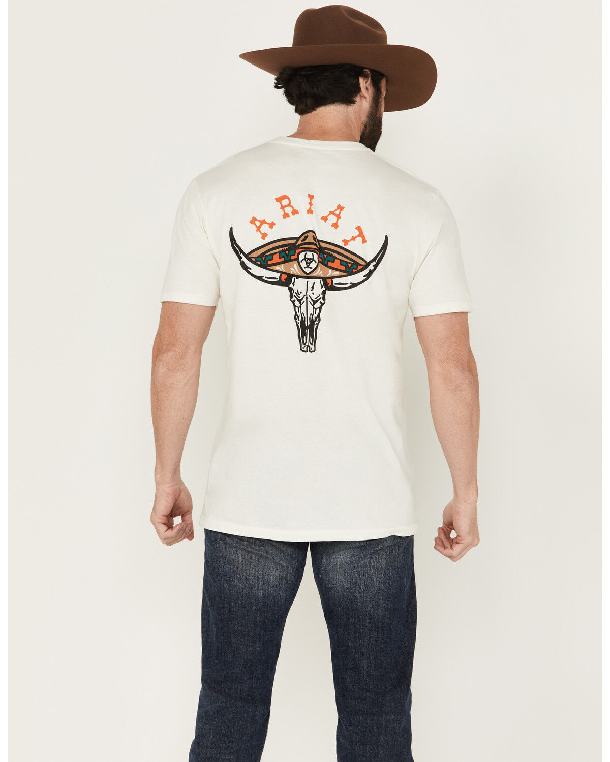 Men's Ariat Mexicali Steerhead Short Sleeve Graphic T-Shirt