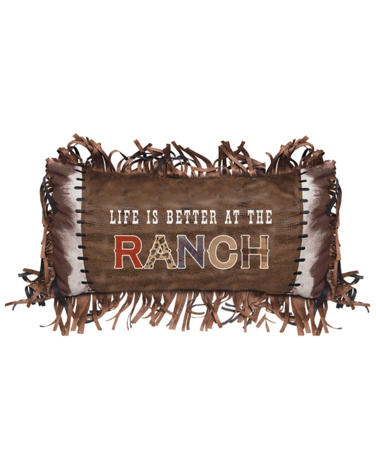 Carstens Home Life is Better at the Ranch Fringe Decorative Throw Pill