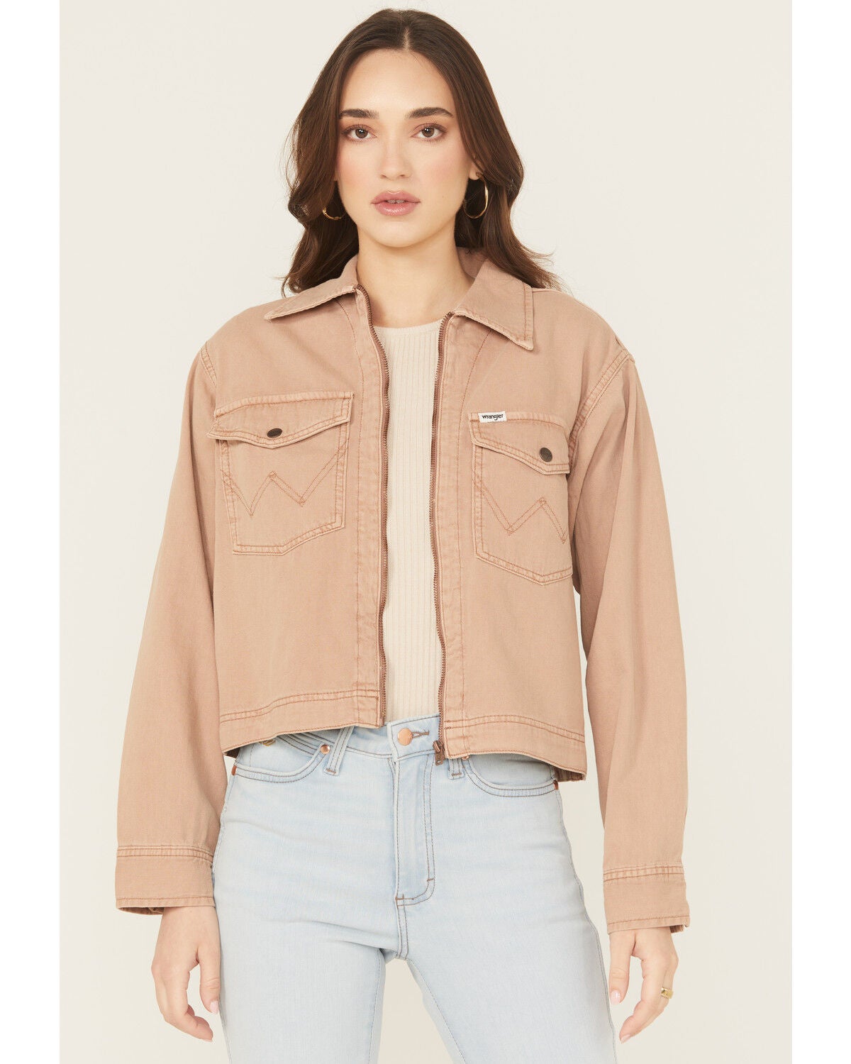 Women's Wrangler Raw Umber Rodeo Denim Utility Jacket