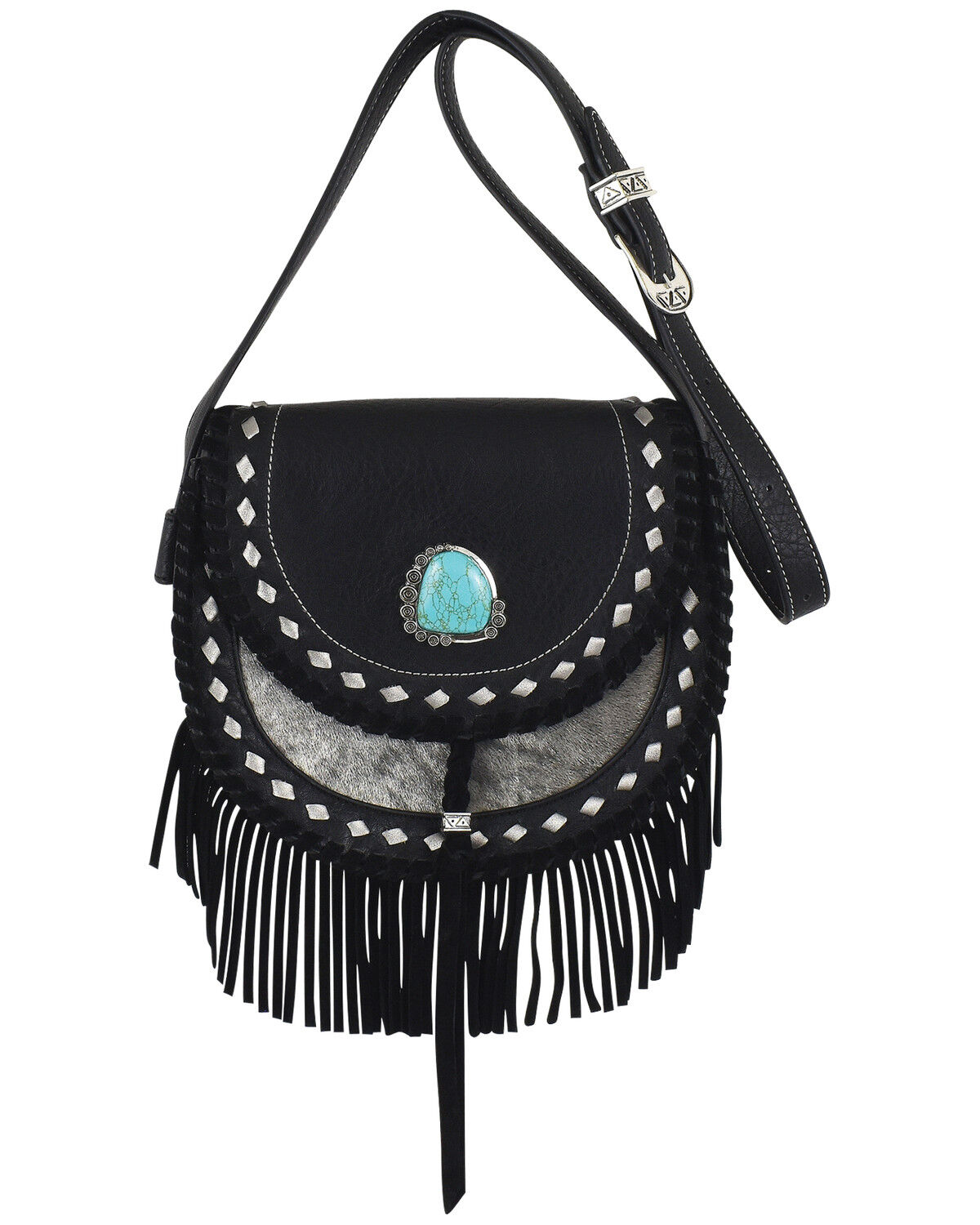 Women's Trenditions Catchfly Hairon Fringe Crossbody Bag