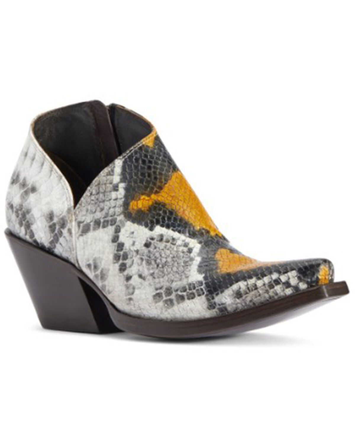 Women's Ariat Jolene Snake Print Western Fashion Booties - Snip Toe