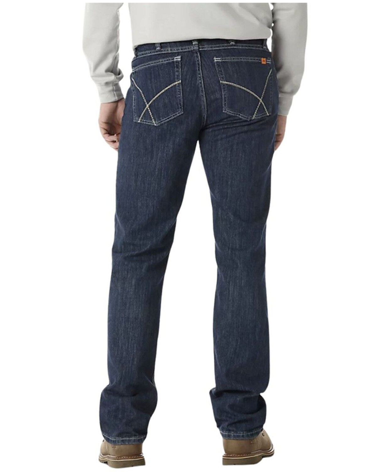 Men's Wrangler FR Dark Wash Vintage Slim Bootcut Stretch Denim Jeans