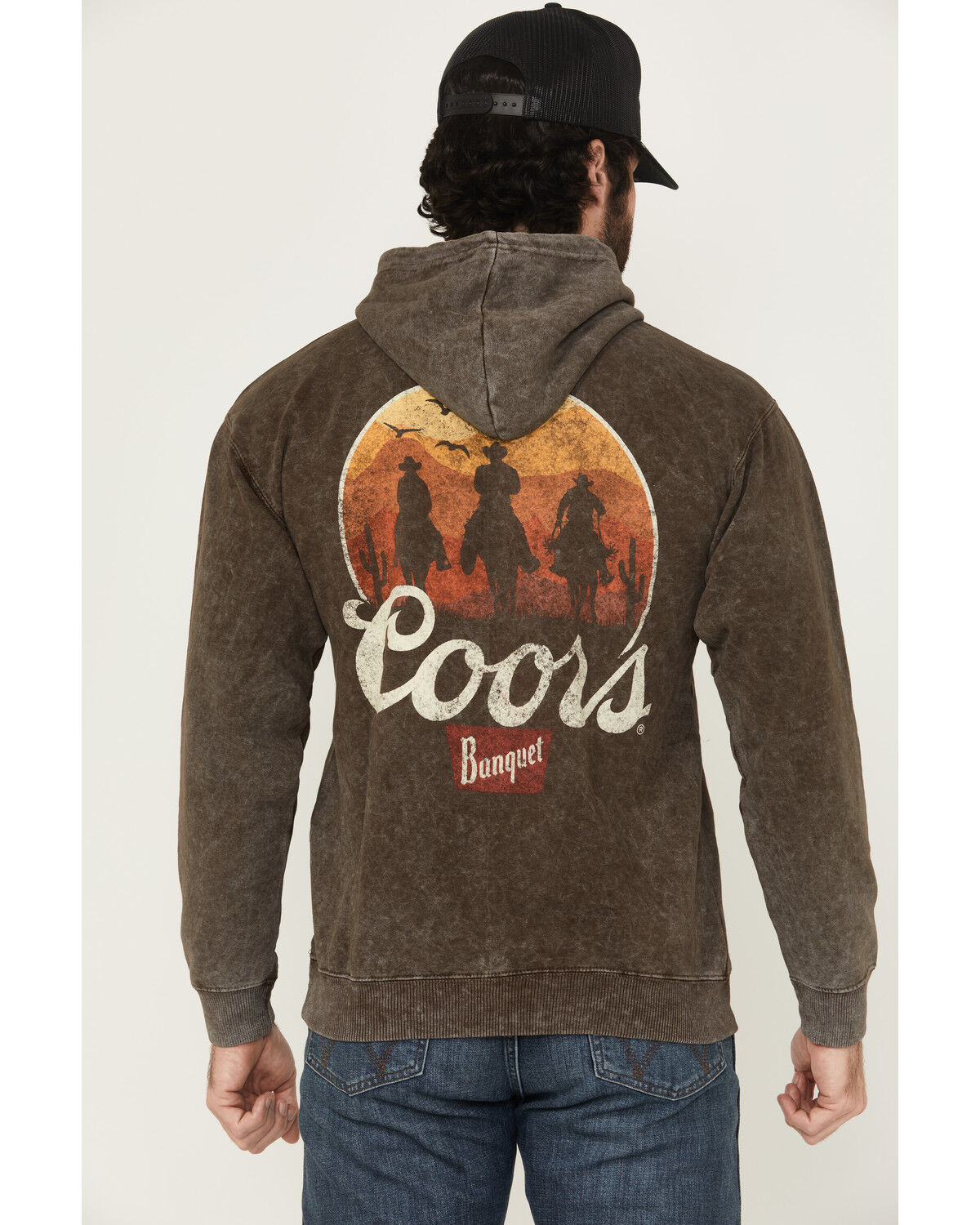 Men's Coors Boot Barn Exclusive Desert Riders Logo Hooded Sweatshirt