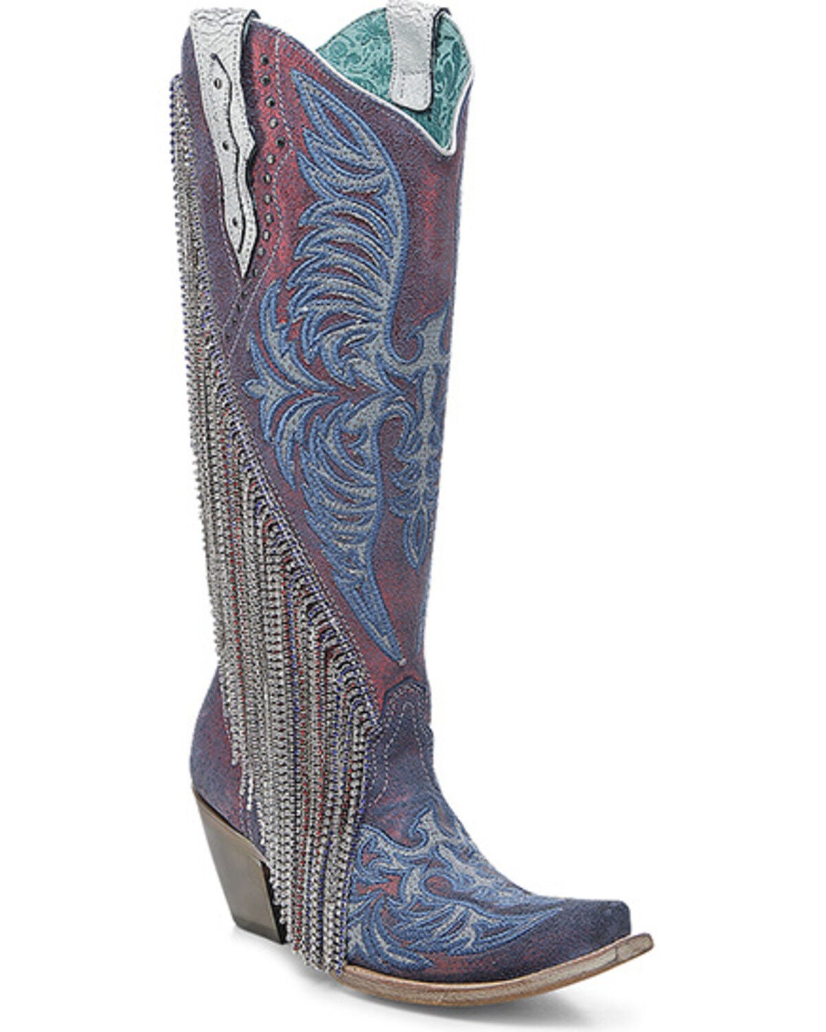Women's Corral Chameleon Effect Tall Western Boots - Snip Toe