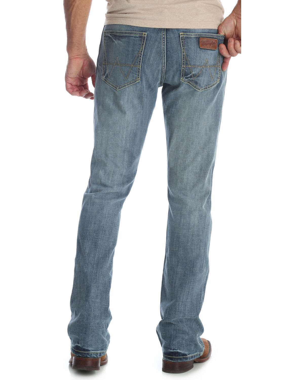 Men's Wrangler Retro Slim Fit Stretch Bootcut Jeans - Long