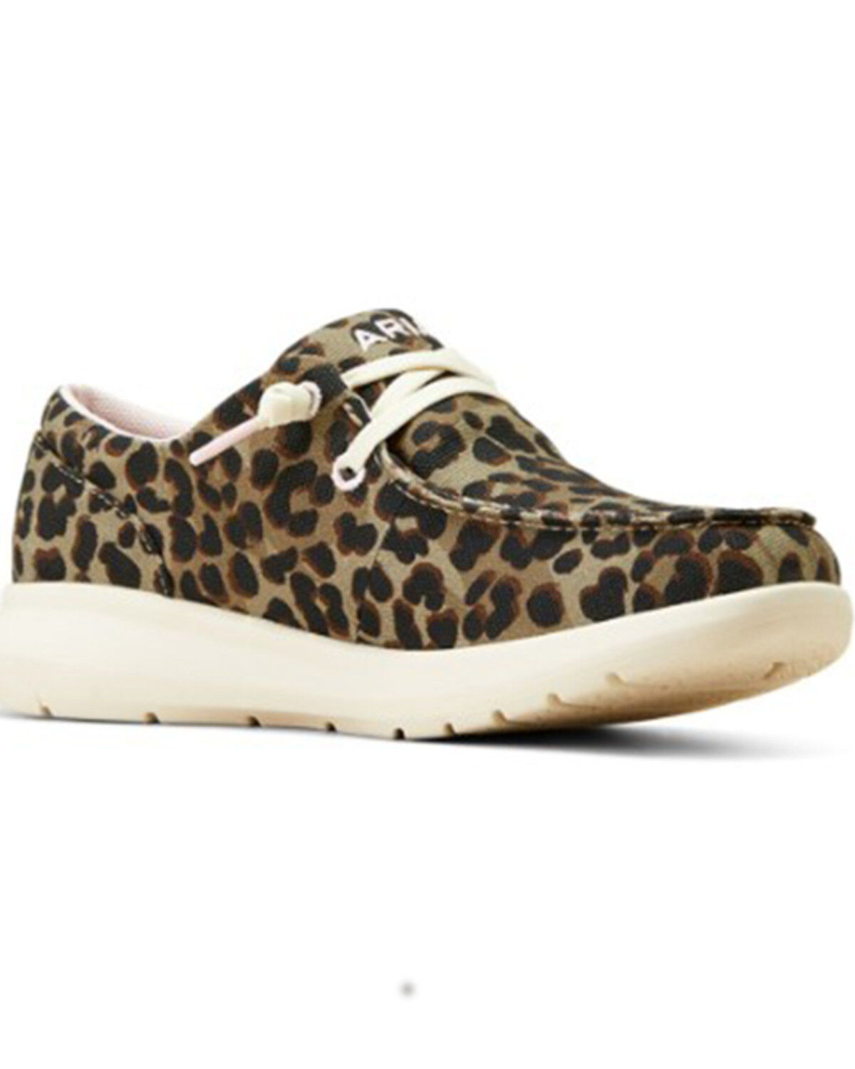 Women's Ariat Hilo Leopard Print Casual Shoes - Moc Toe