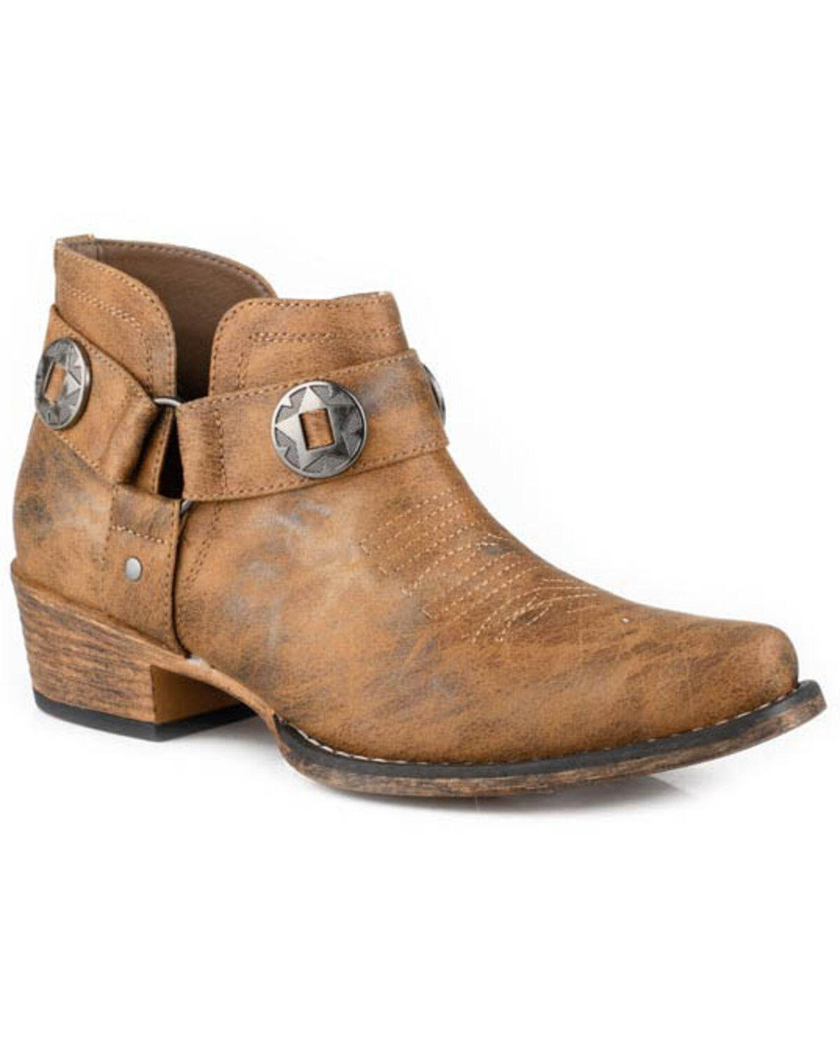 Women's Roper Ava Harness Western Booties - Snip Toe