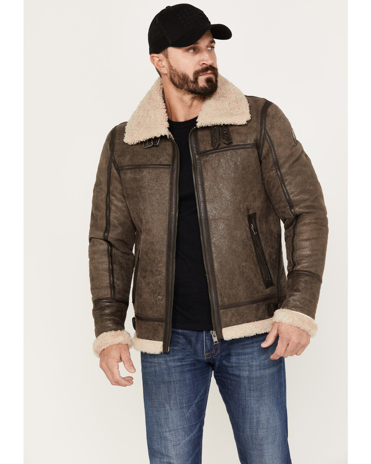Men's Mauritius Leather Flight Jacket