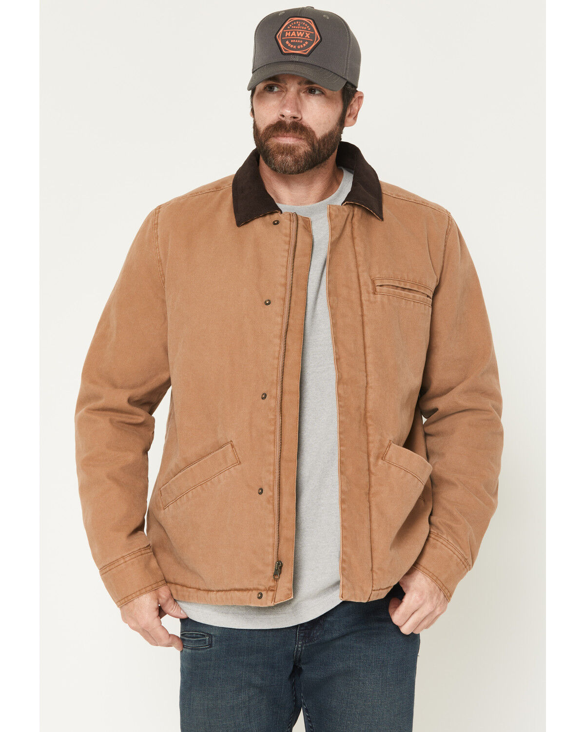 Men's Hawx Sherpa Lined Duck Canvas Jacket