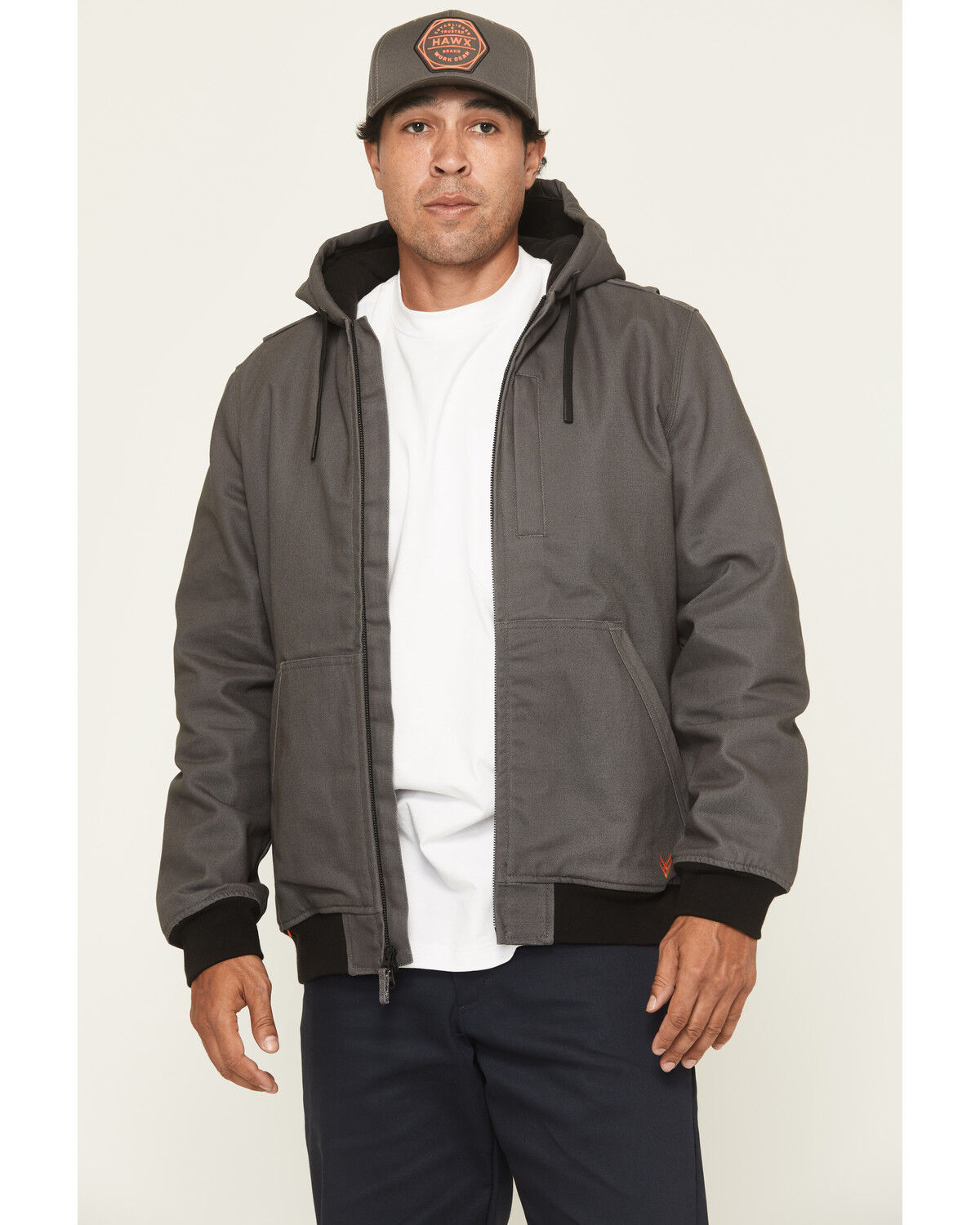 Men's Hawx Basalt Fleece Lined Hooded Duck Canvas Jacket
