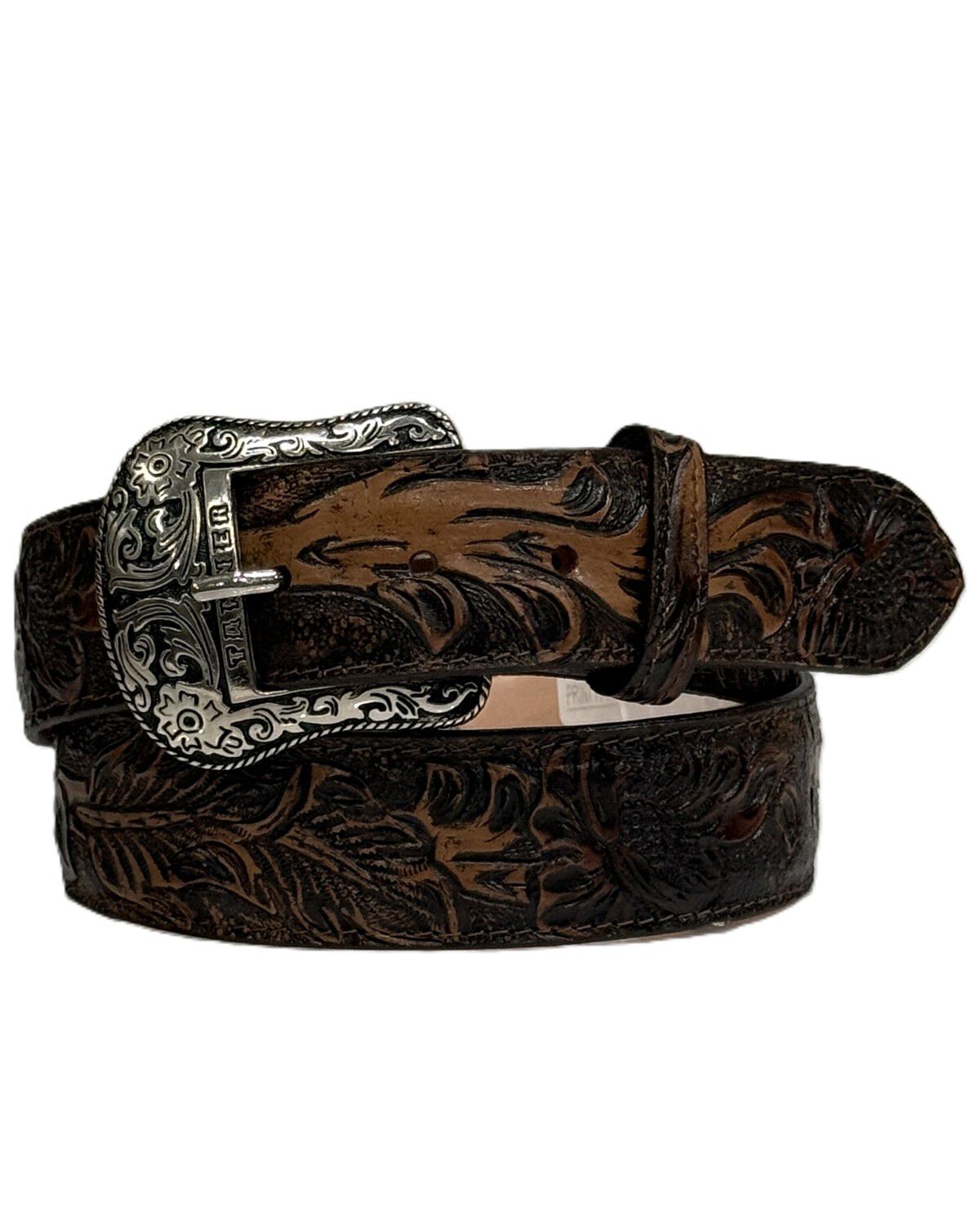 Men's Tanner Mark Jungle Tooled Leather Belt