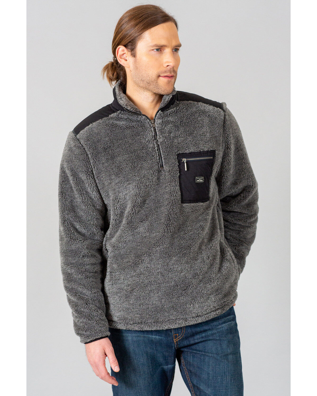 Men's Kimes Ranch Whiskey Fleece 1/4 Zip Pullover