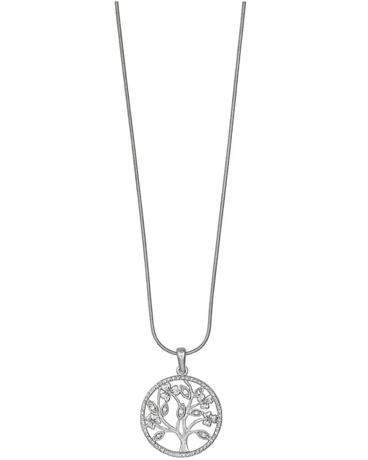 Women's Kelly Herd Silver Circle Tree of Nature Pendant