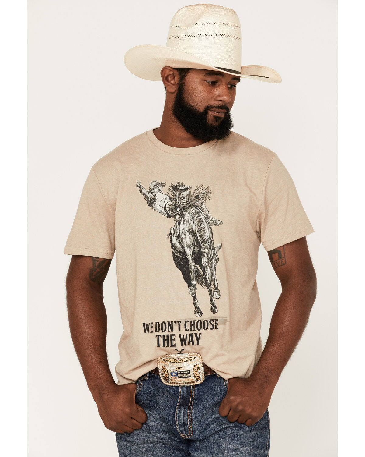 Men's Wrangler Yellowstone Choose The Way Graphic Short Sleeve T-Shirt