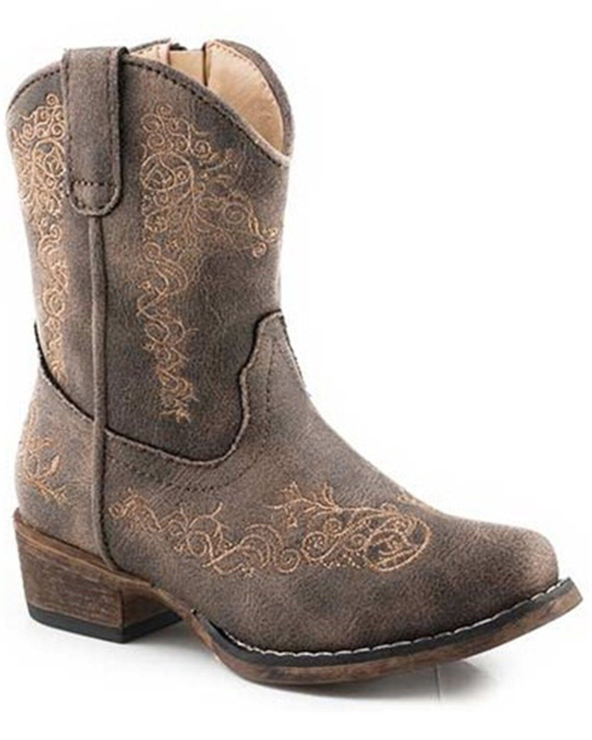 Girls' Roper Toddler Riley Scroll Western Boots - Snip Toe
