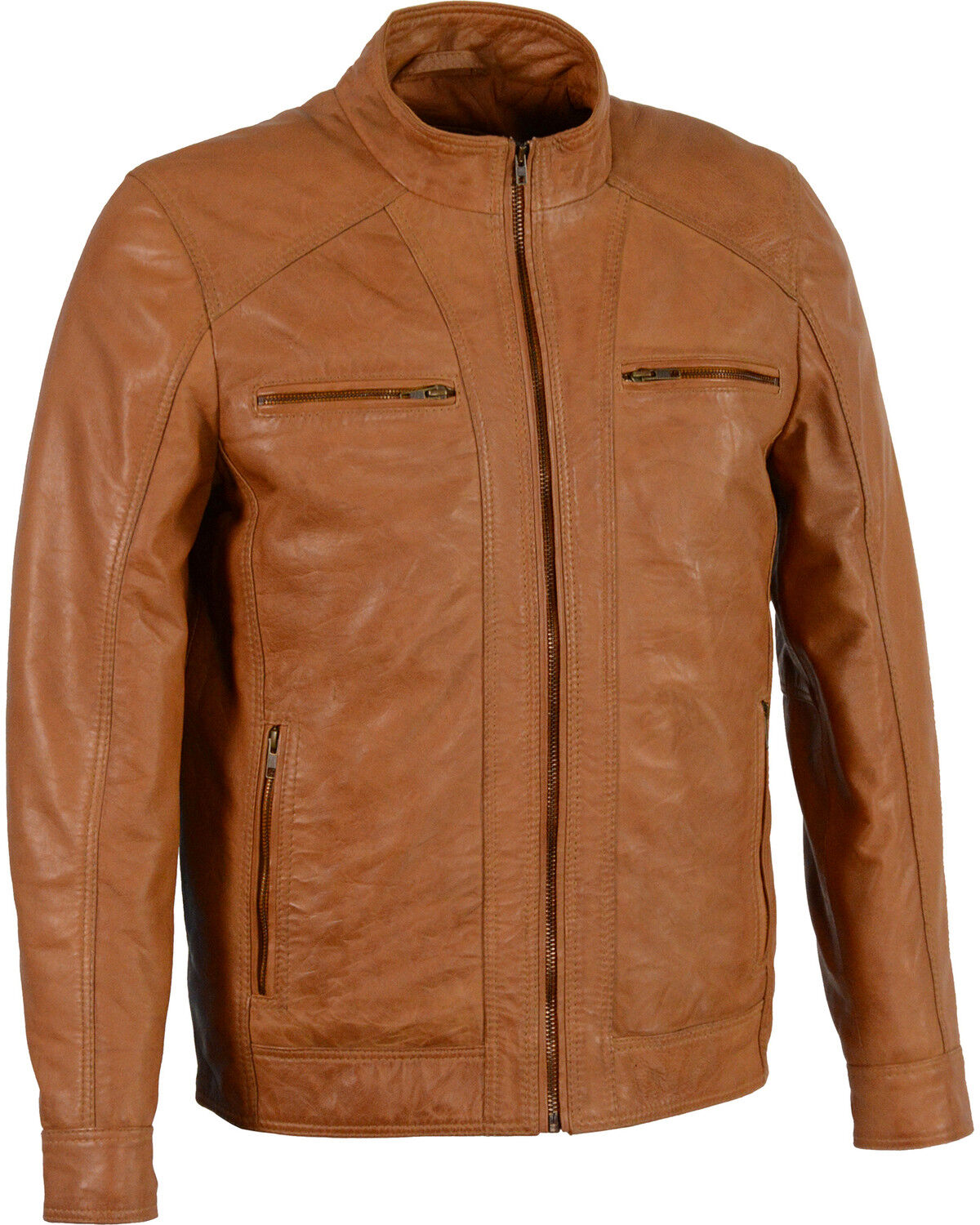 Men's Milwaukee Leather Sheepskin Moto Leather Jacket - 3X