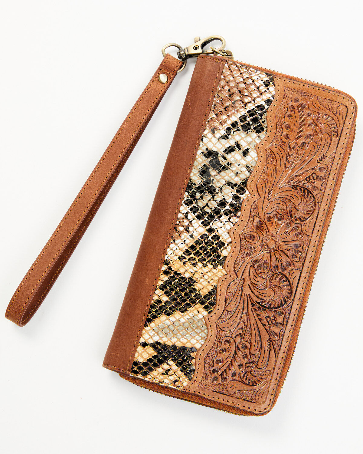 Women's Shyanne Snake Print Tooled Wallet